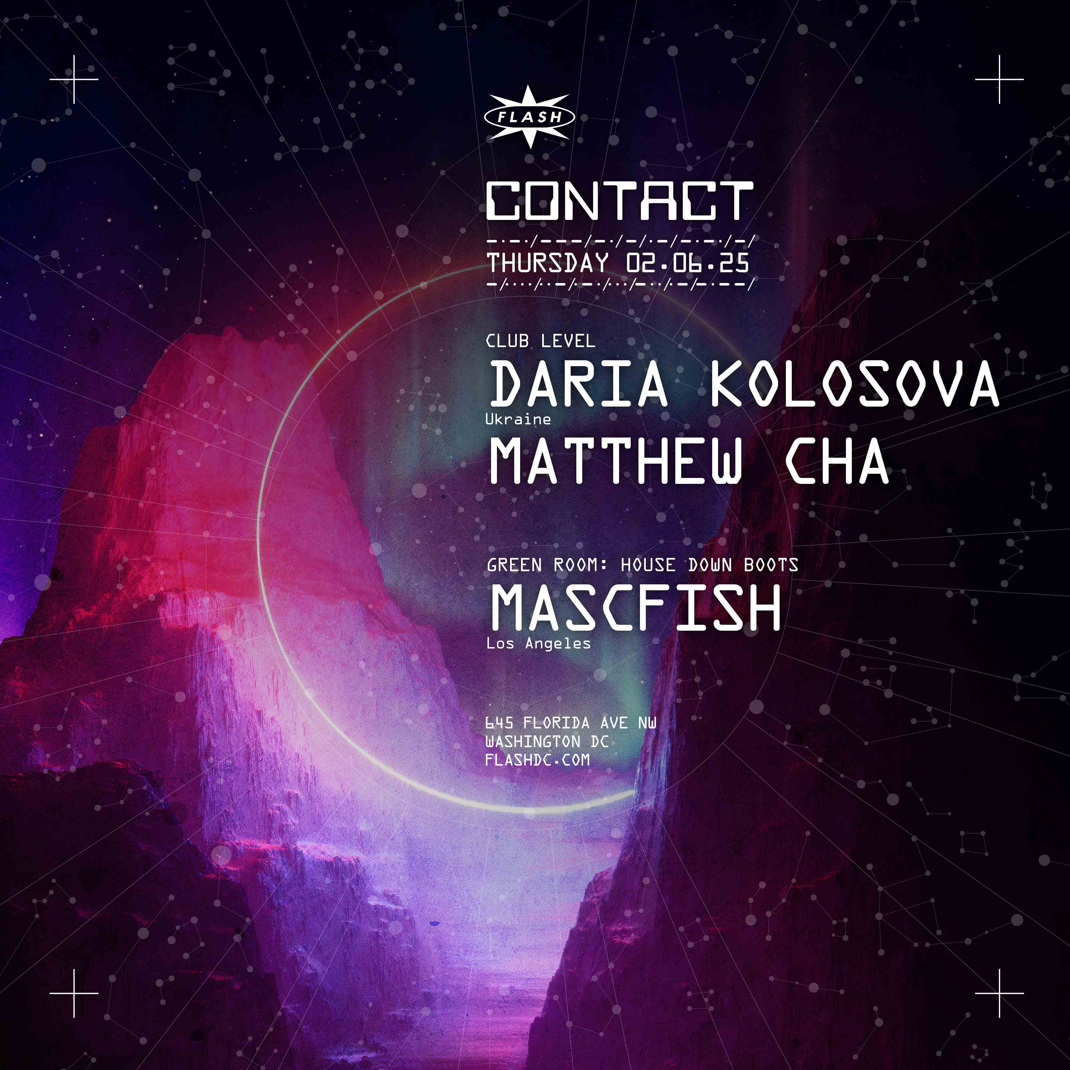 CONTACT: Daria Kolosova event flyer