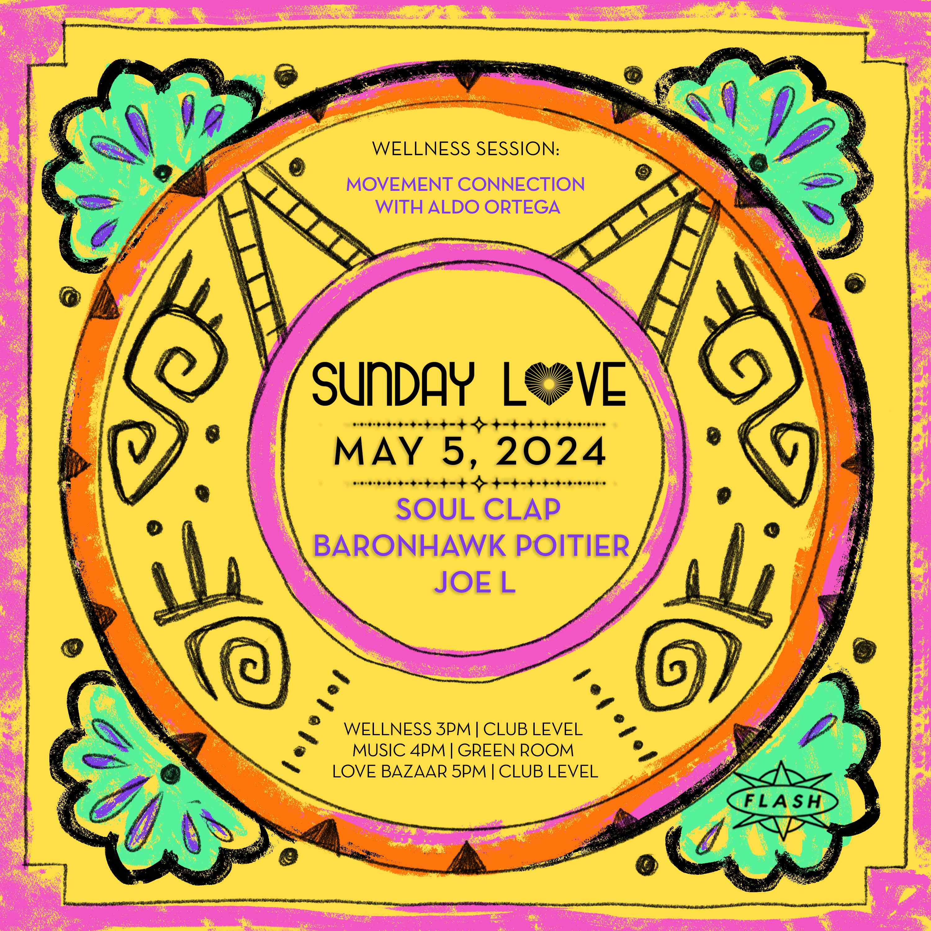 Sunday Love: Soul Clap - Baronhawk Poitier - Joe L event flyer