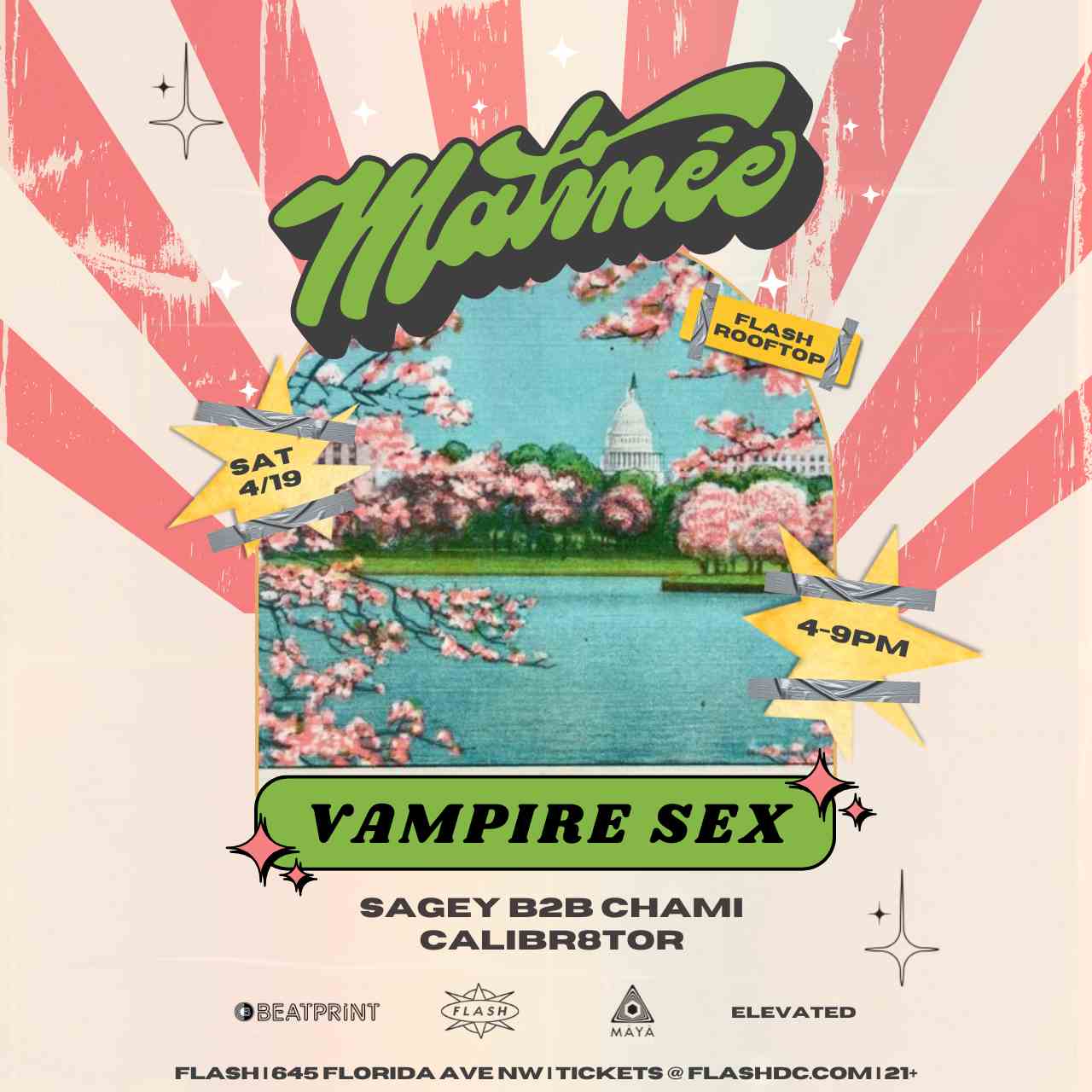 Matinée: VAMPIRE SEX - Sagey B2B Chami - Calibr8tor event flyer