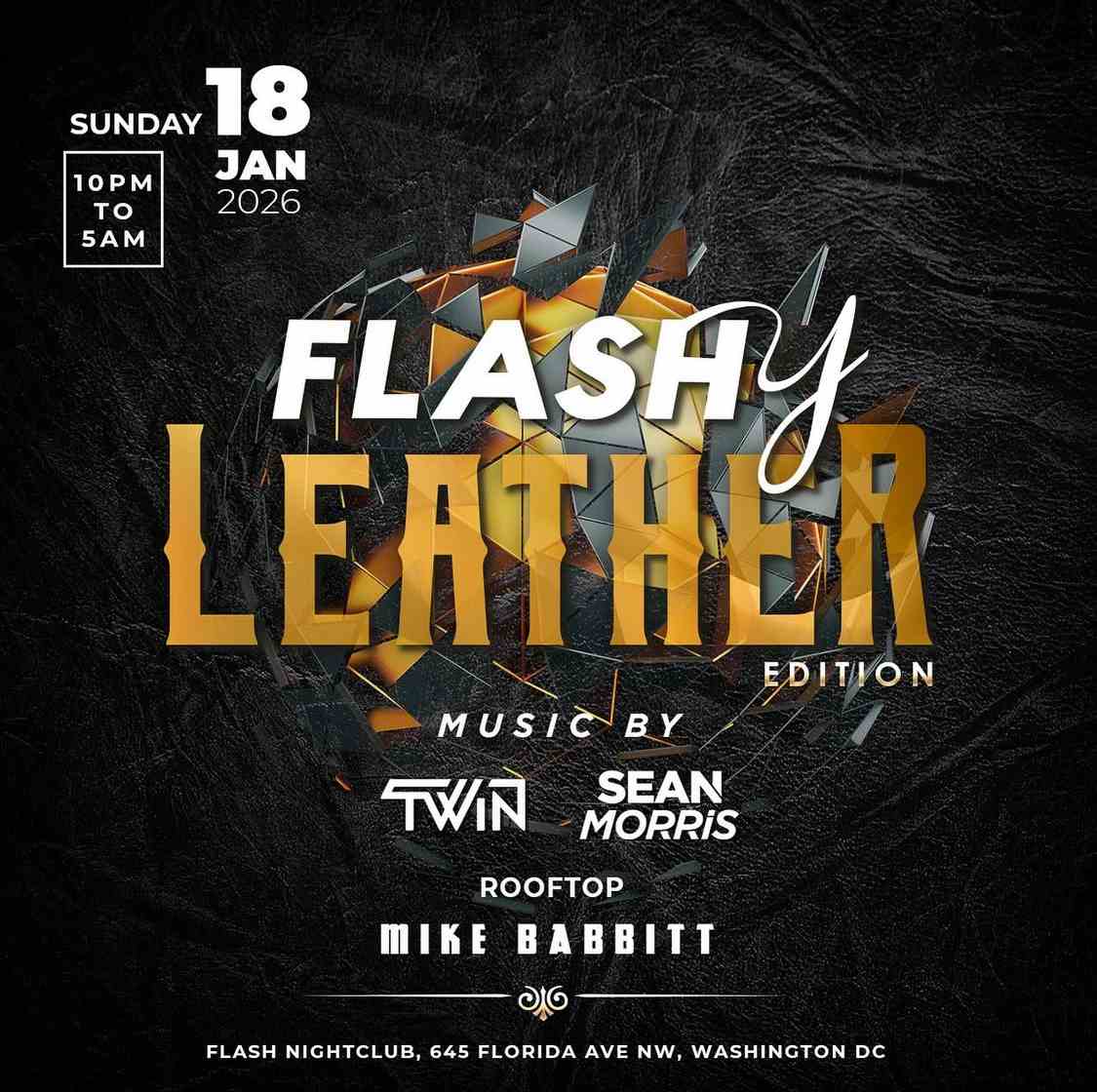 Flashy Leather Edition! event flyer