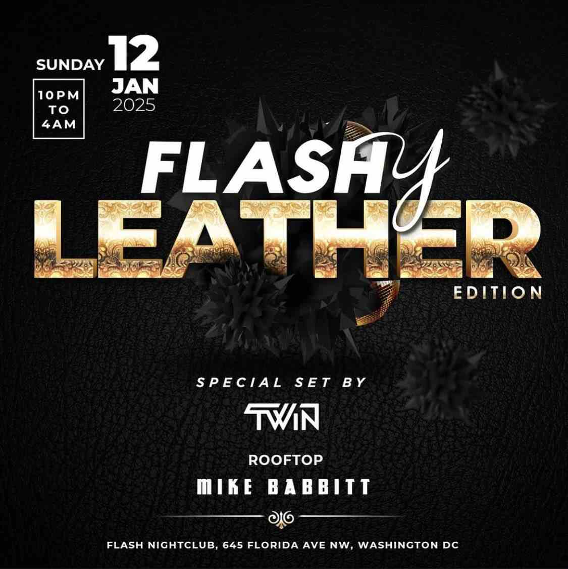 Flashy Leather Edition! event flyer