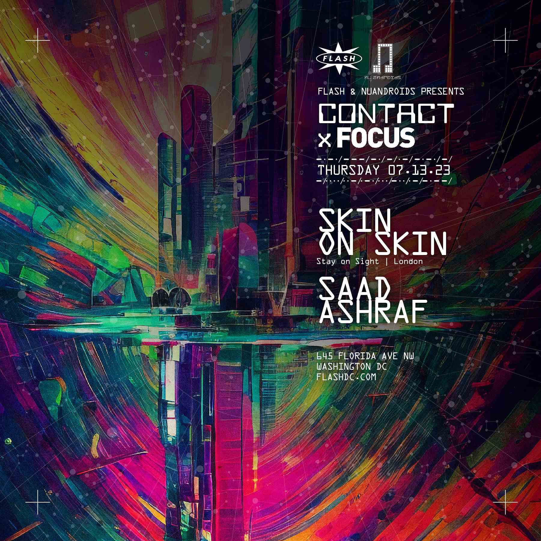 CONTACT x FOCUS: Skin on Skin - Saad Ashraf event flyer
