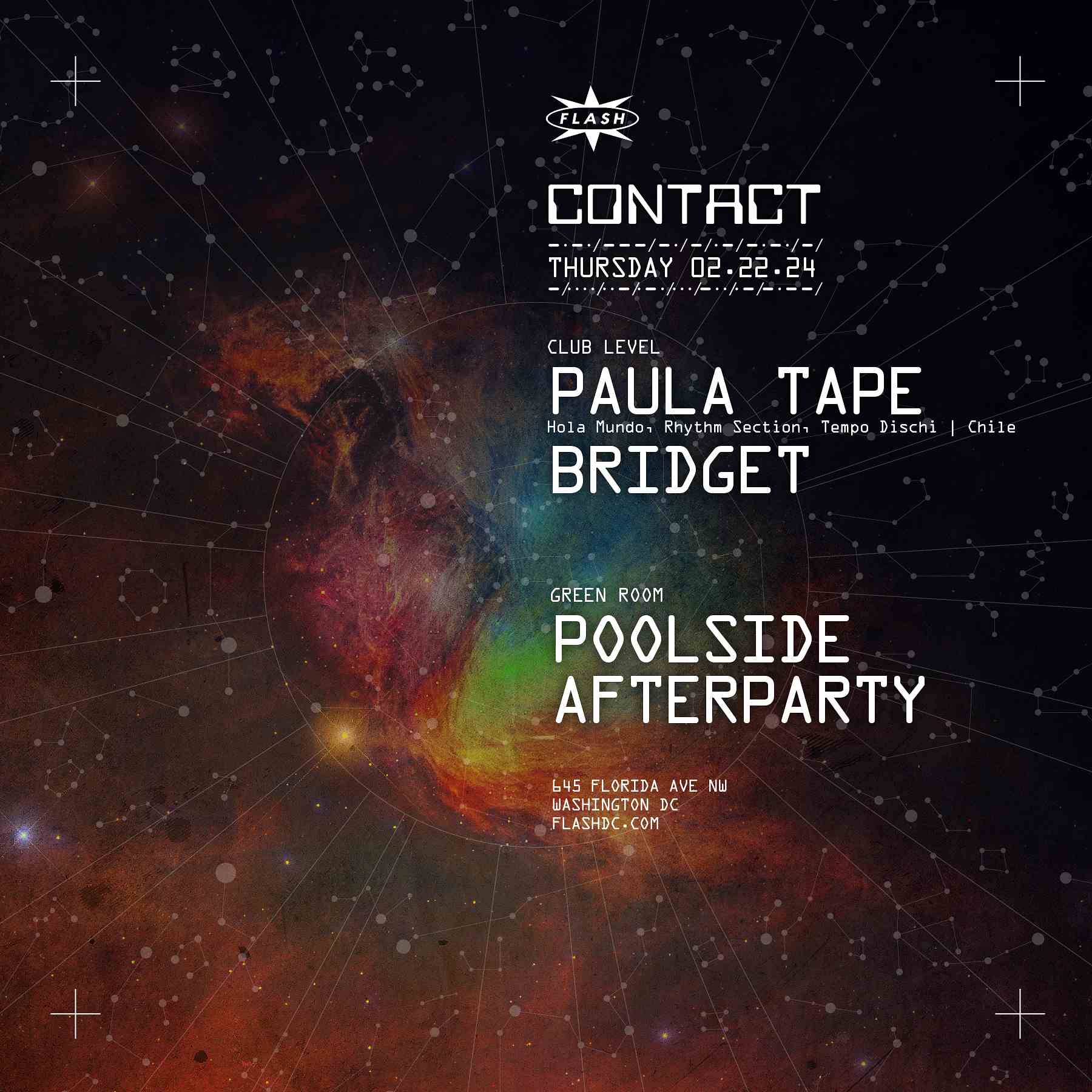 Event image for CONTACT: Paula Tape - Poolside Afterparty