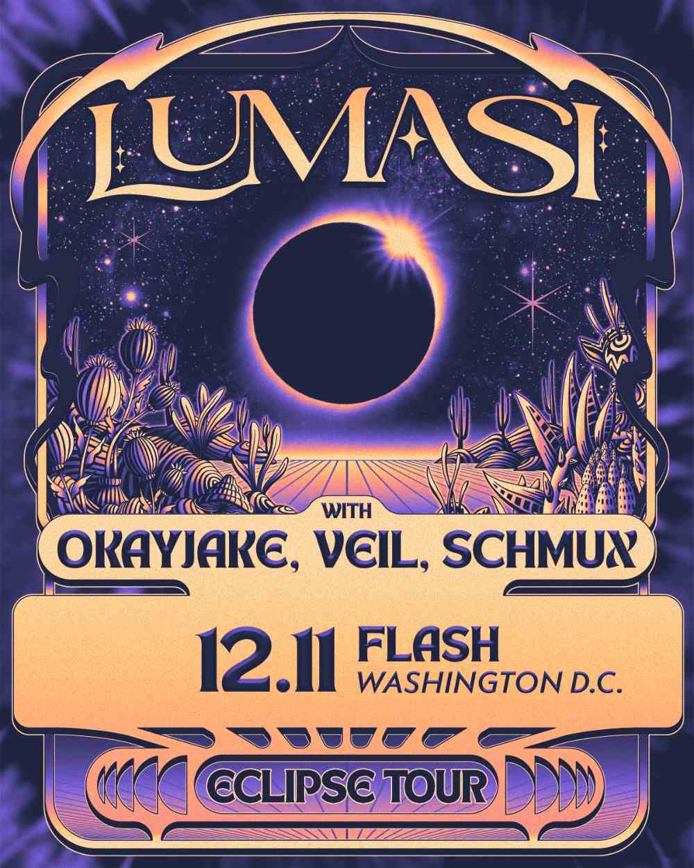 The Gradient Perspective, Para Presents & Closed Sessions: Lumasi [Eclipse Tour] event flyer