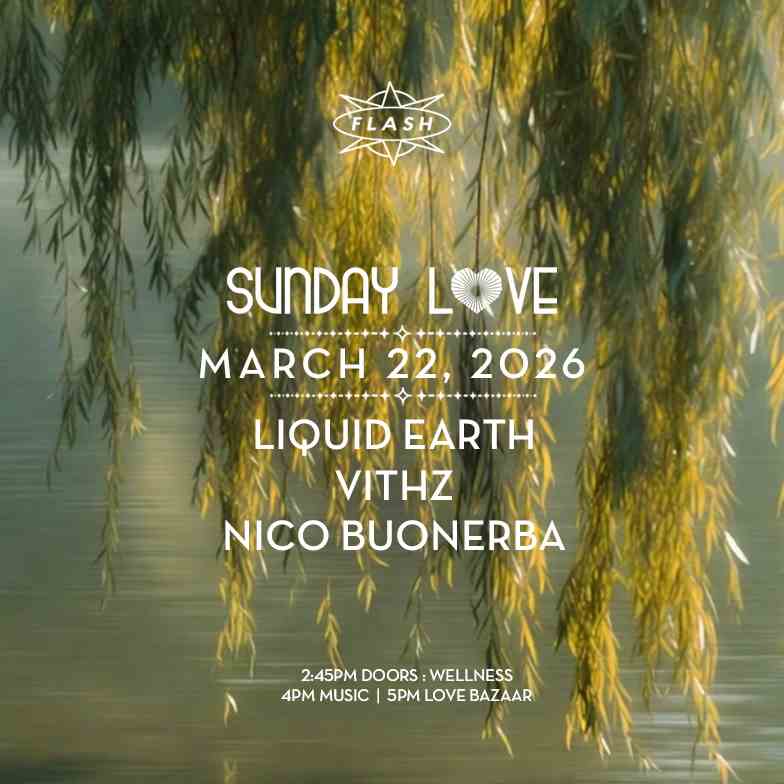 Sunday Love: Liquid Earth - VITHZ - Nico Buonerba event flyer