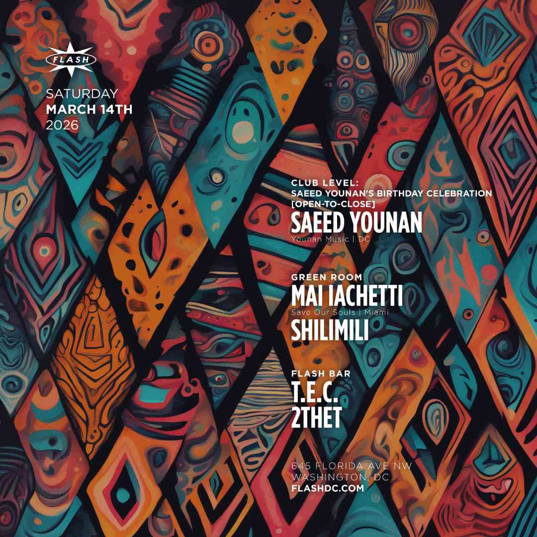 Saeed Younan - Mai Iachetti event flyer