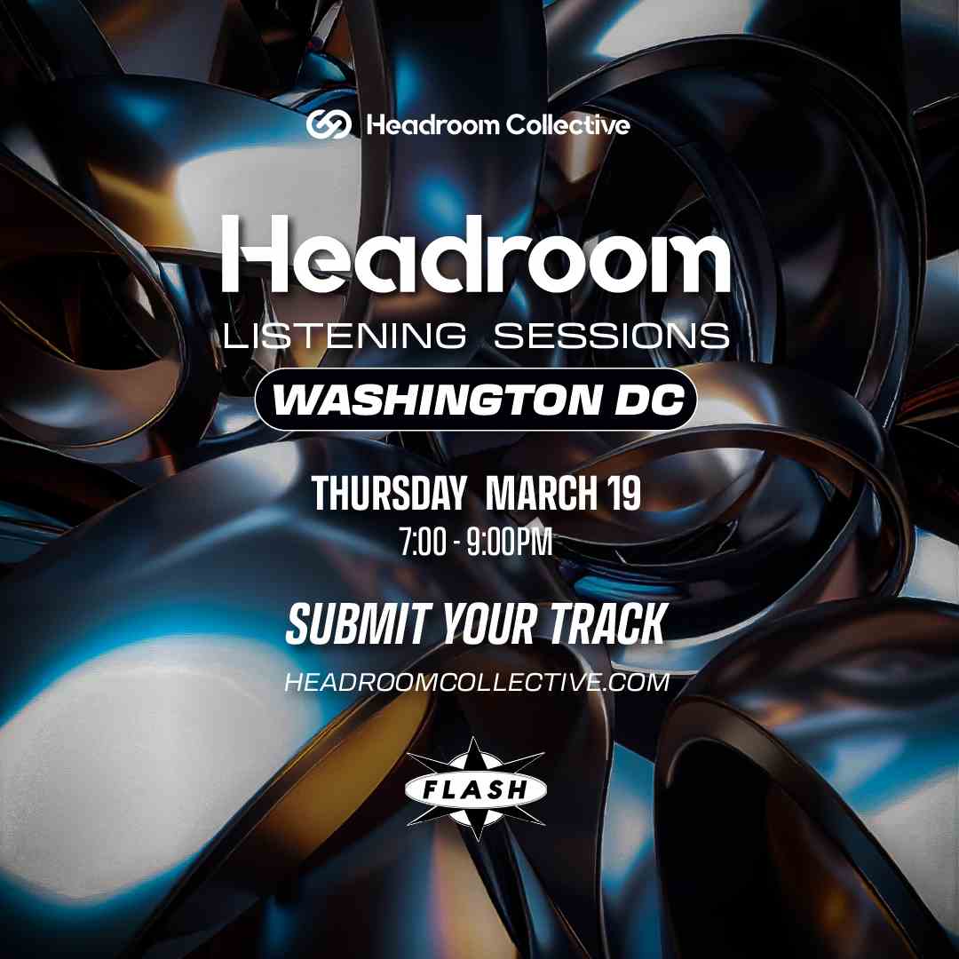 Headroom Listening Sessions event flyer