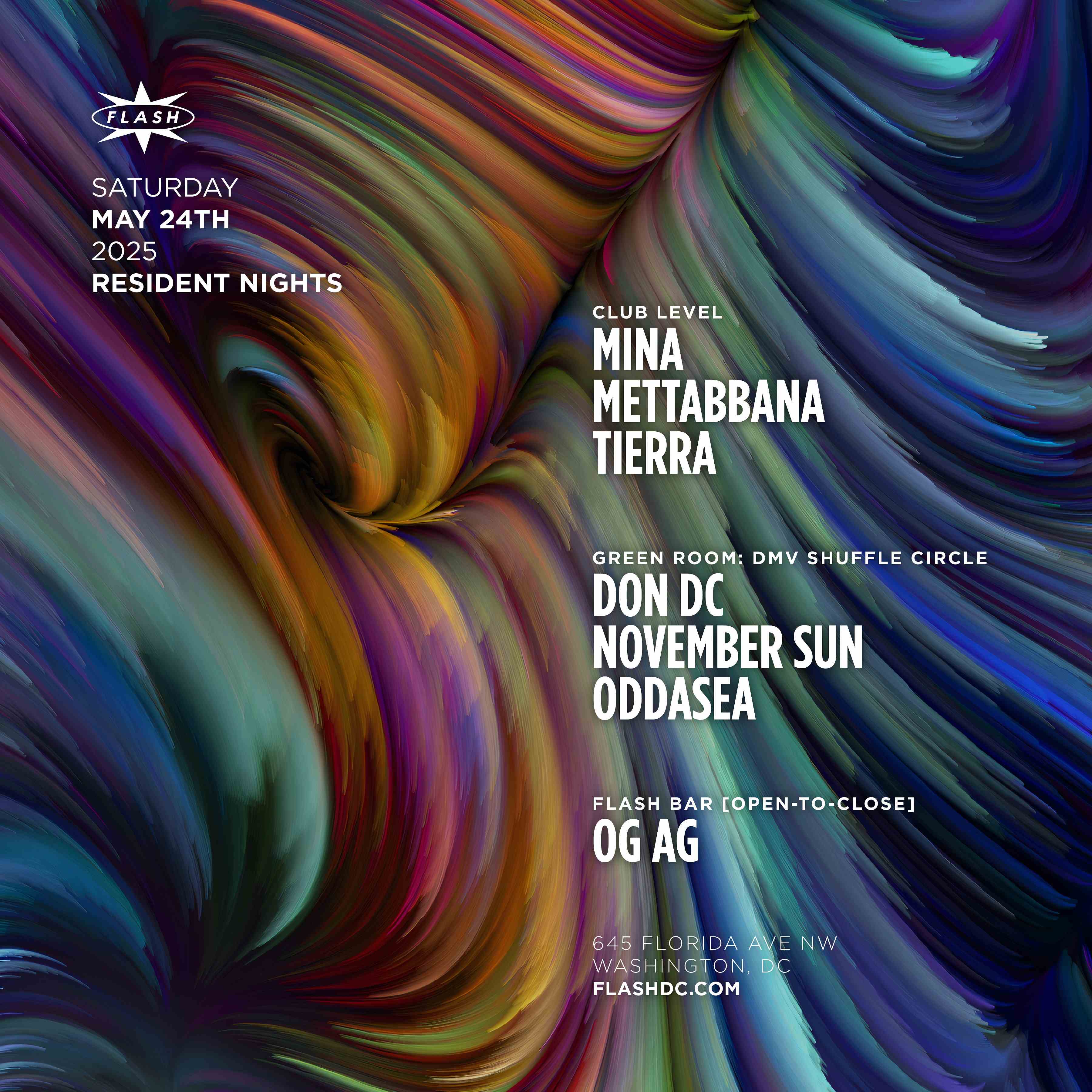 Resident Nights: Mina - Mettabbana - TiERRA event flyer