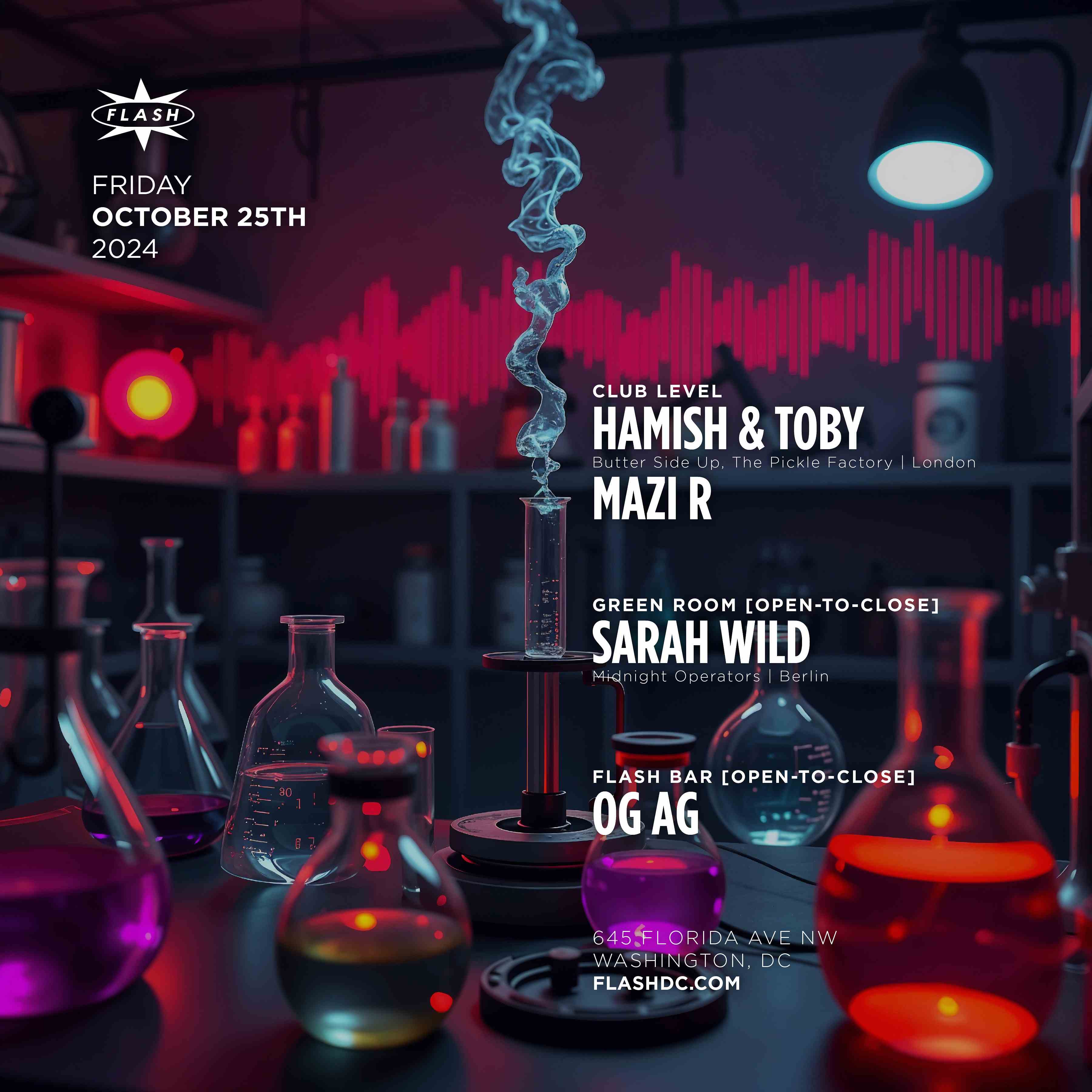 Hamish & Toby - Sarah Wild event flyer