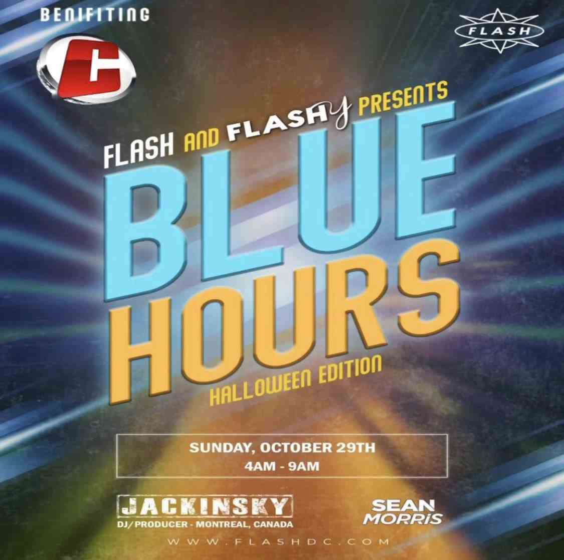 Blue Hours Halloween Edition event flyer