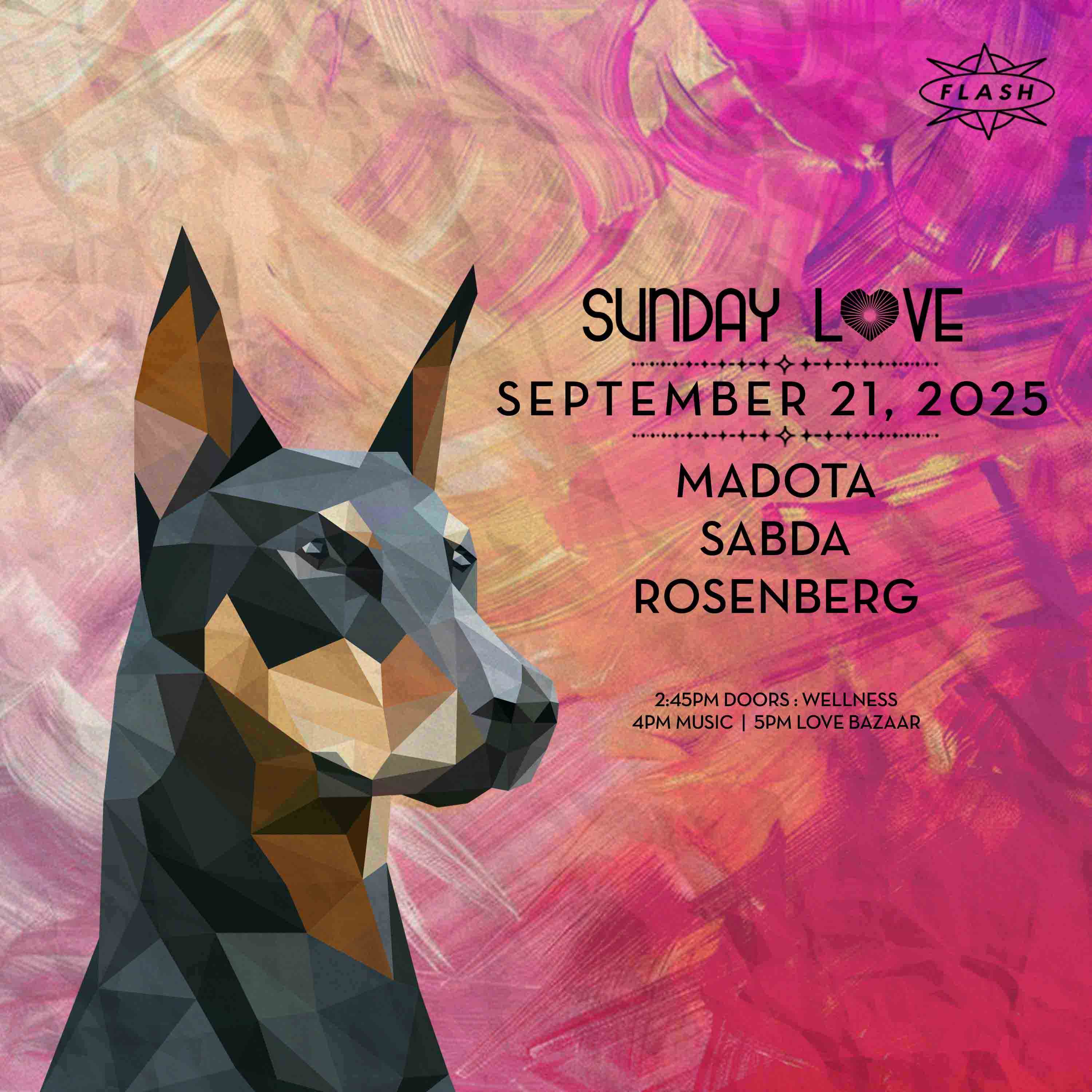 Sunday Love: Madota - Sabda - Rosenberg event flyer