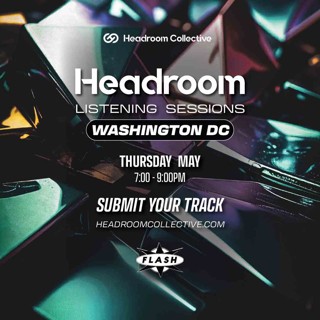 Headroom Listening Sessions event flyer