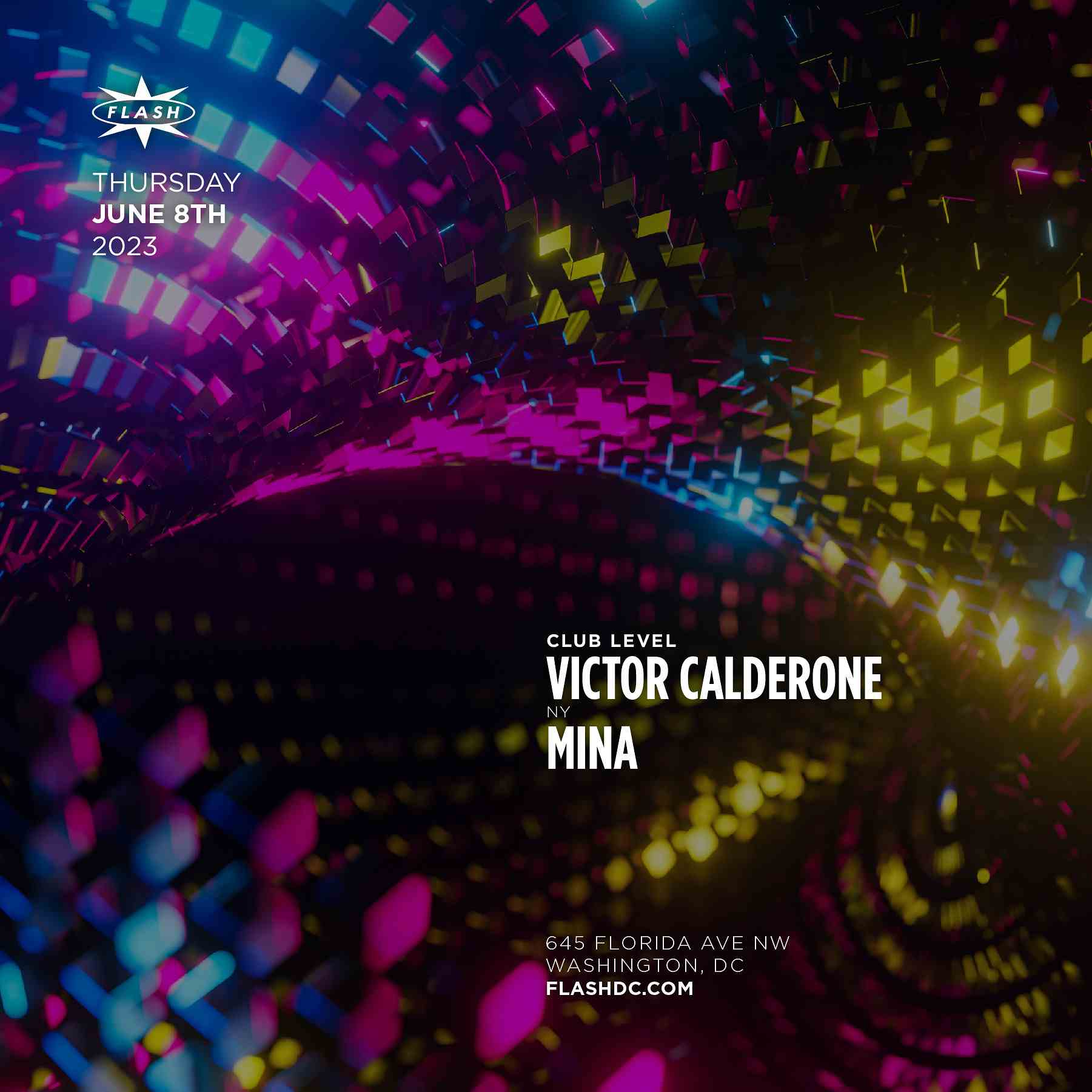 Victor Calderone - Mina event flyer