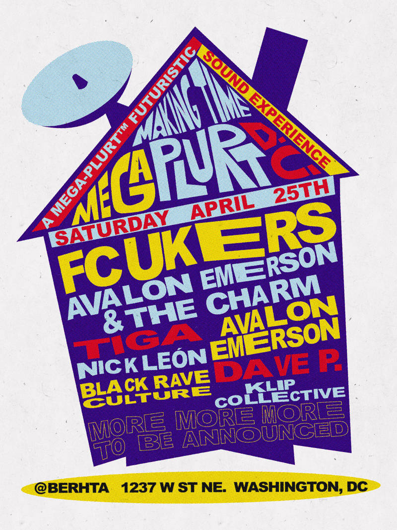 Fcukers - Avalon Emerson & The Charm - Tiga event flyer