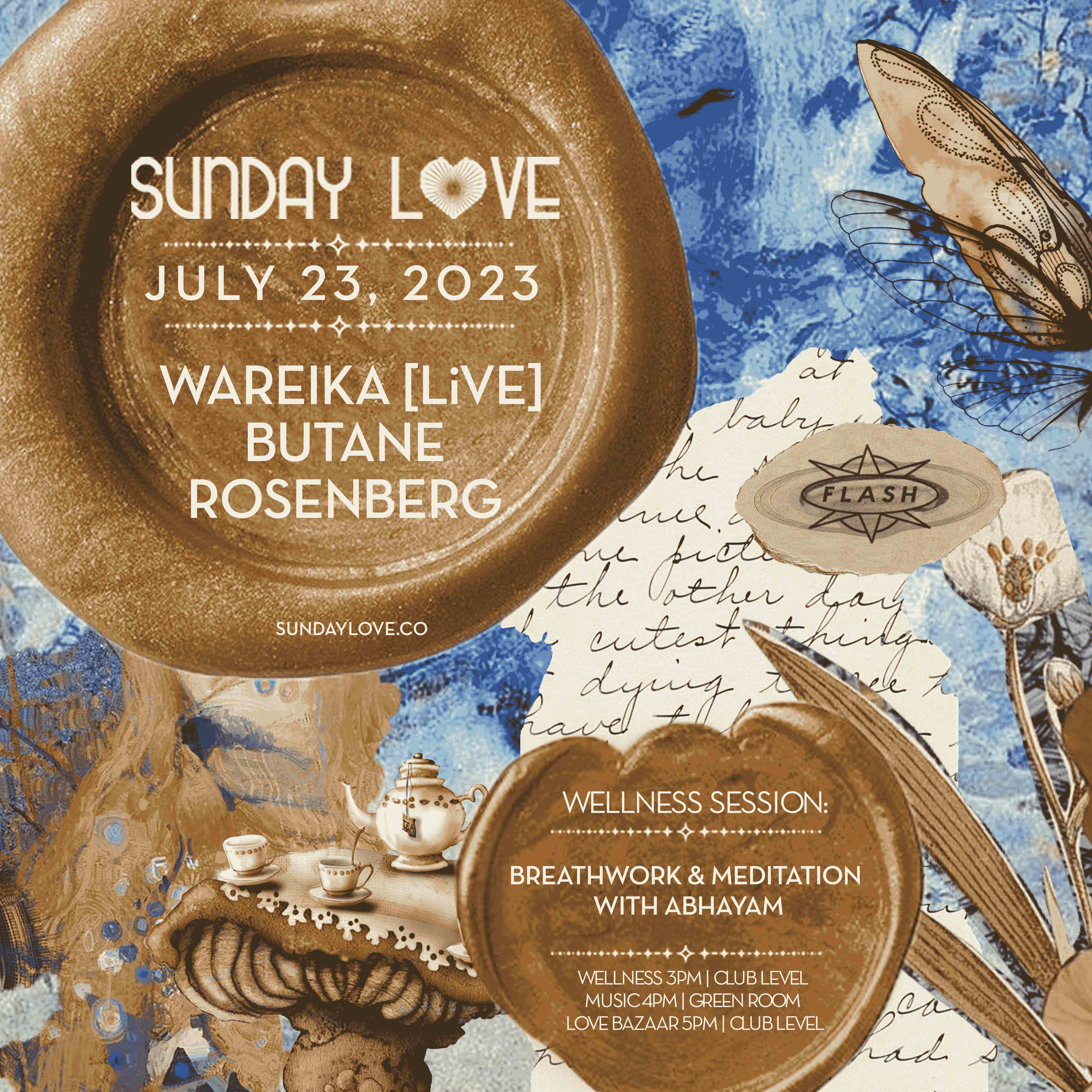 Sunday Love: Wareika [LiVE] - Butane - Rosenberg event flyer