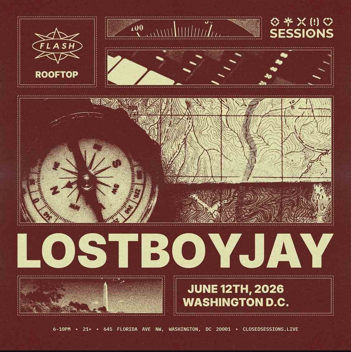 Sessions presents: LOSTBOYJAY event flyer