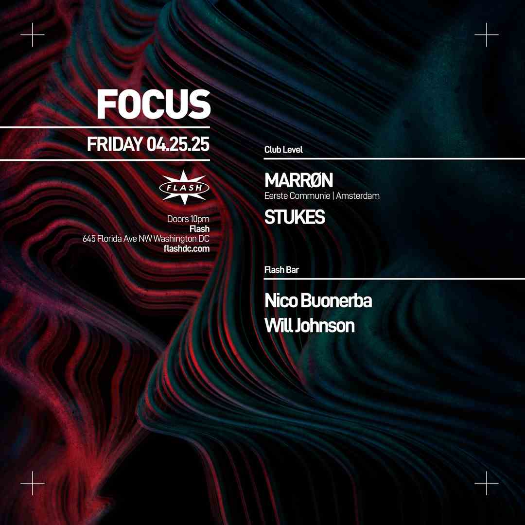 FOCUS: MARRØN event flyer