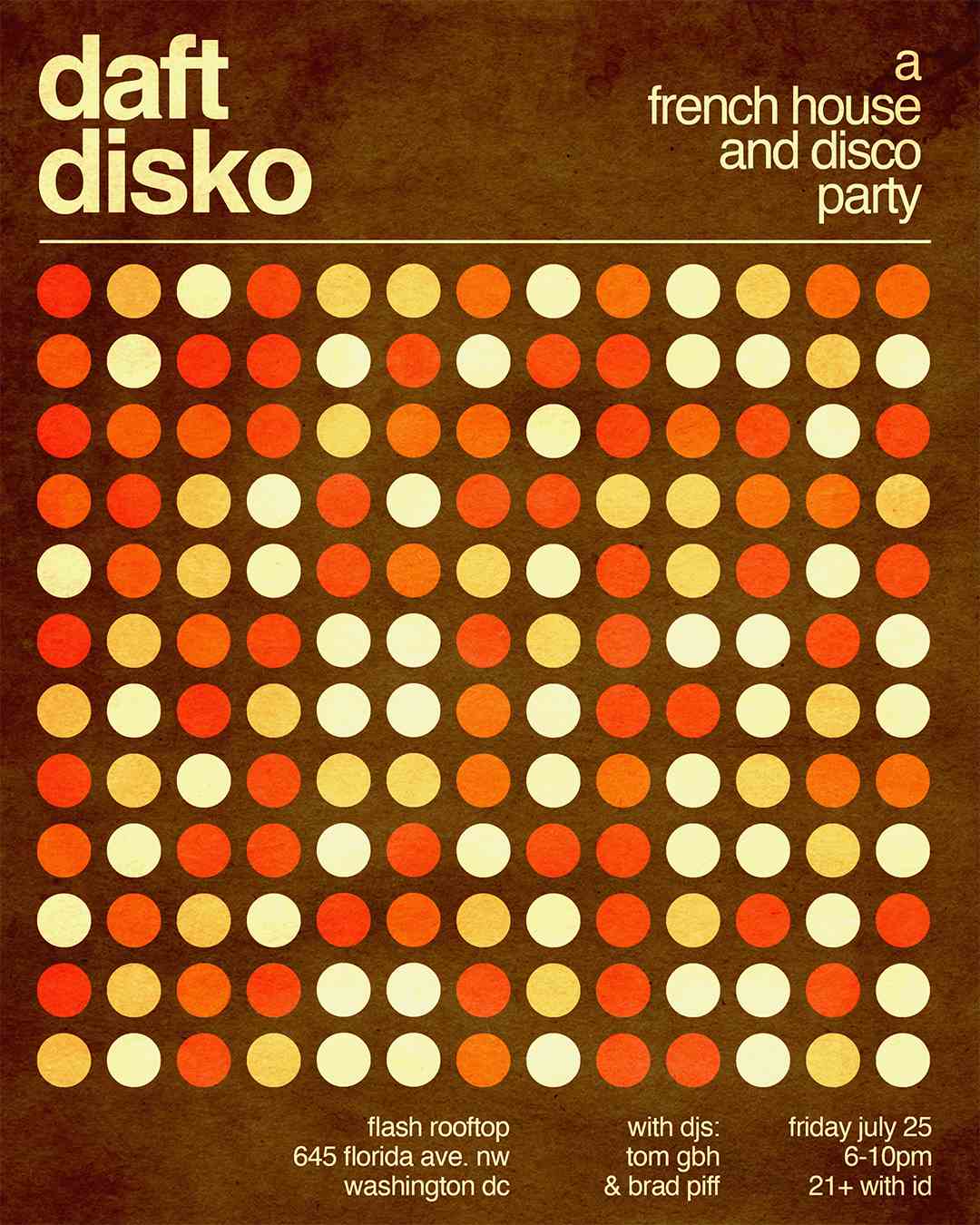 Daft Disko at Flash Rooftop (early) event flyer