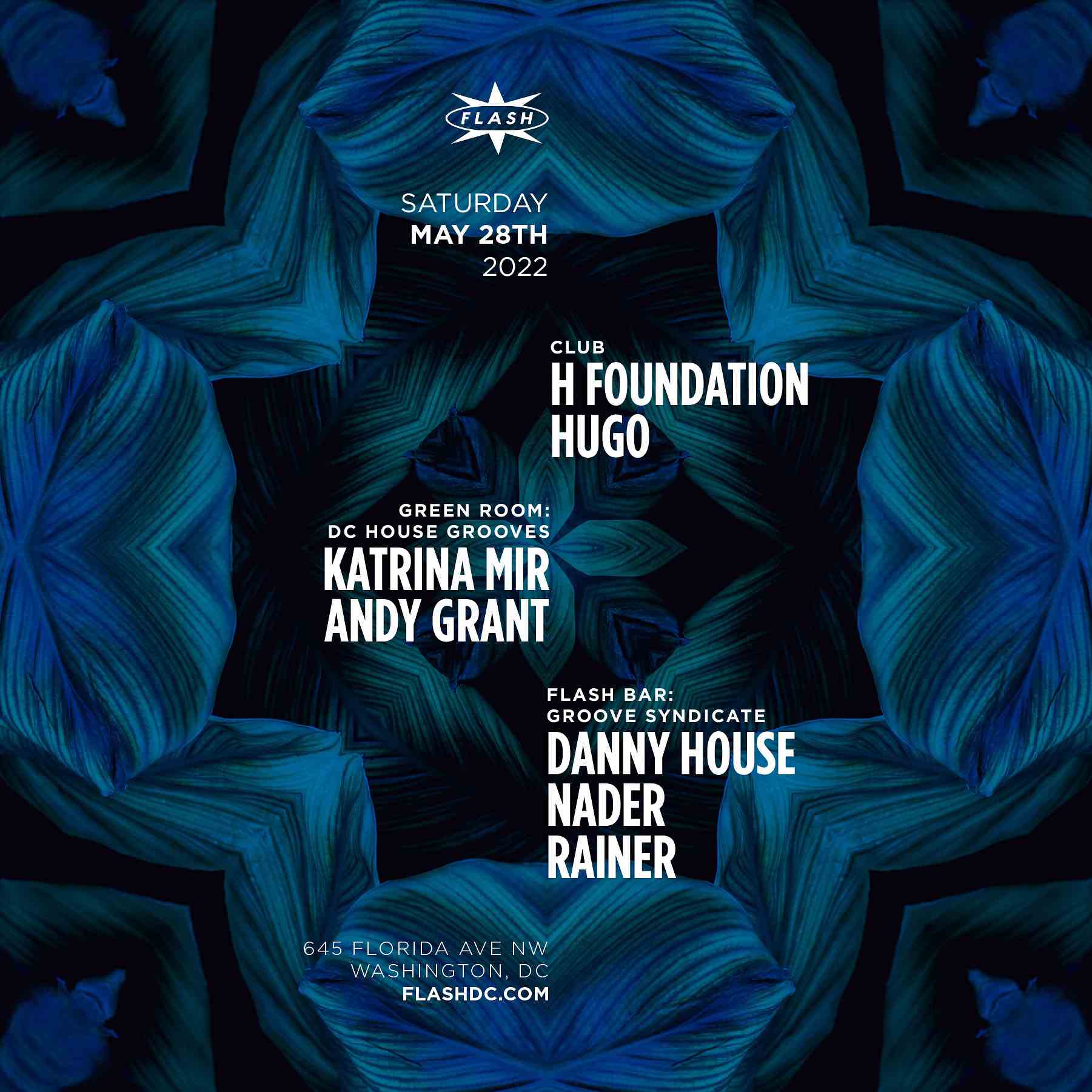 H Foundation - Hugo - DC House Grooves: Katrina Mir - Andrew Grant - Groove Syndicate: event thumbnail