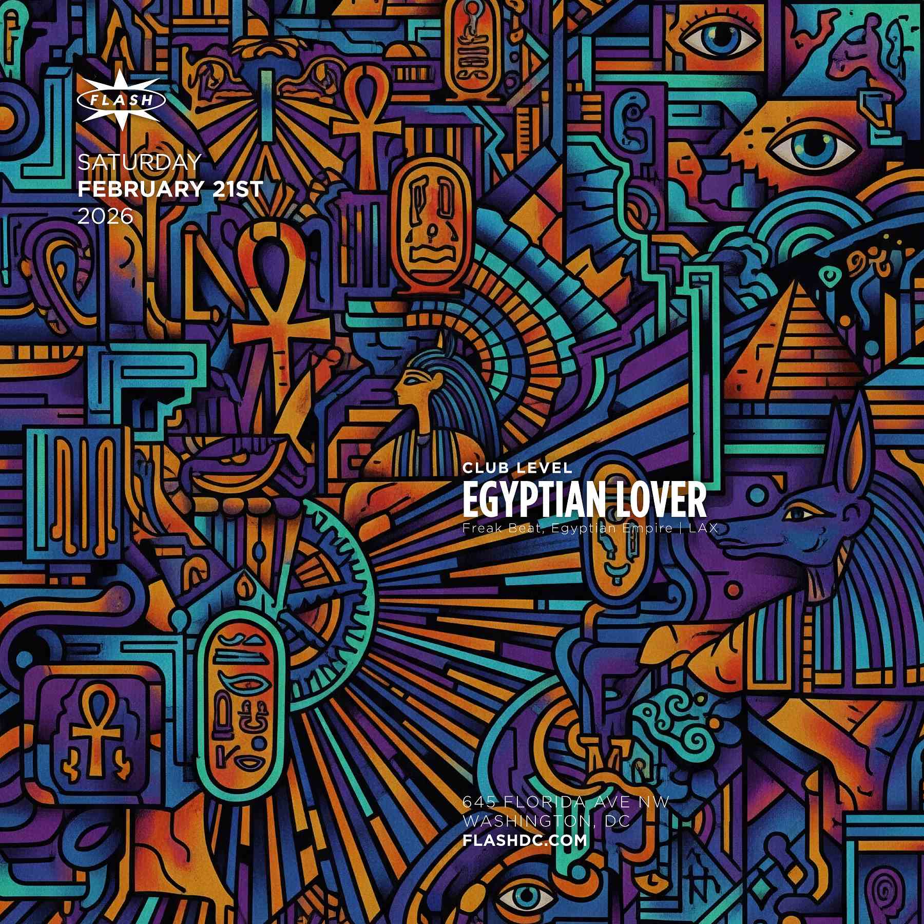 Egyptian Lover event flyer