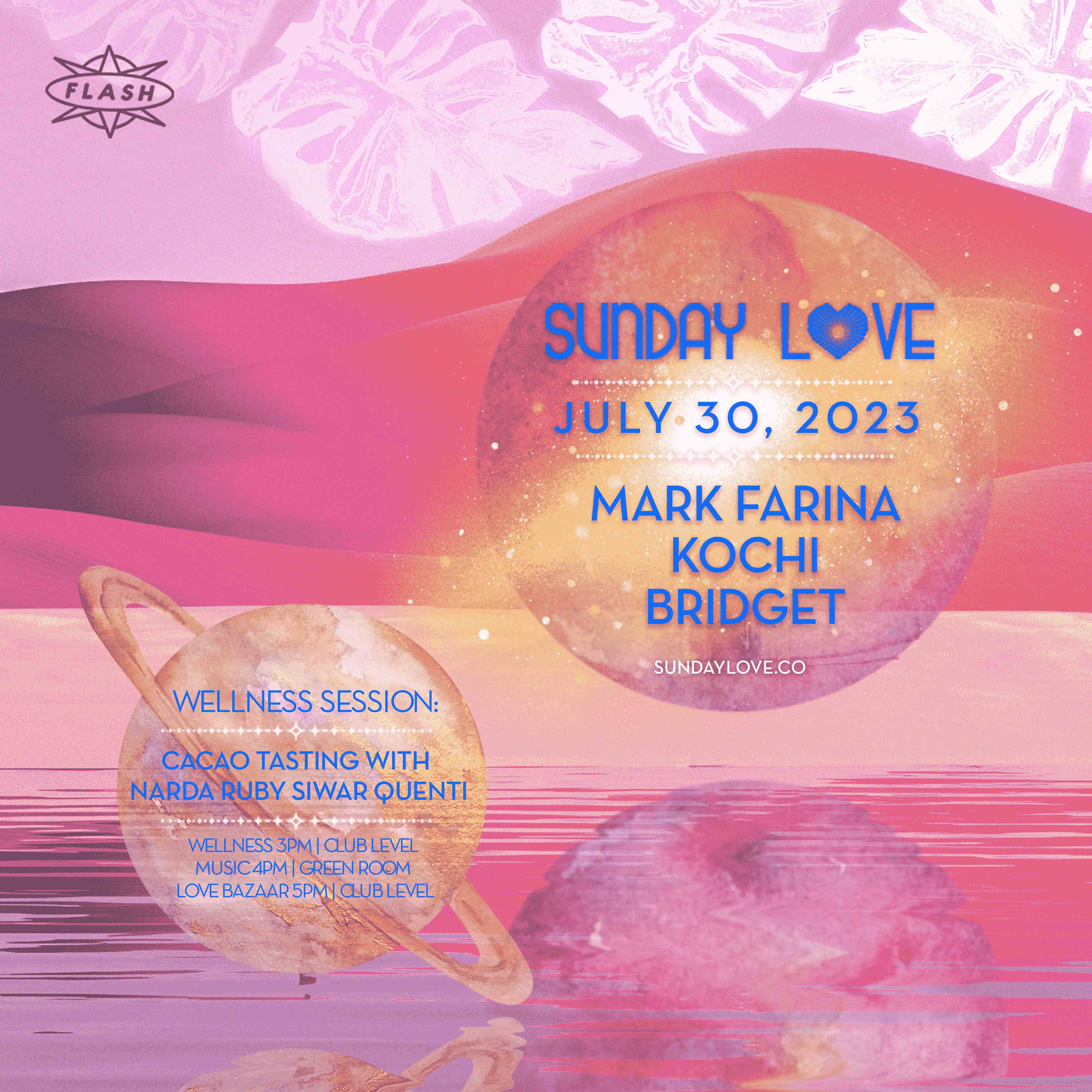 Sunday Love: Mark Farina - Kochi - Bridget event flyer