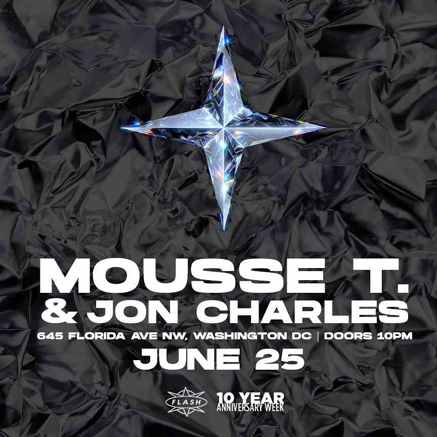 Mousse T. - Jon Charles event flyer