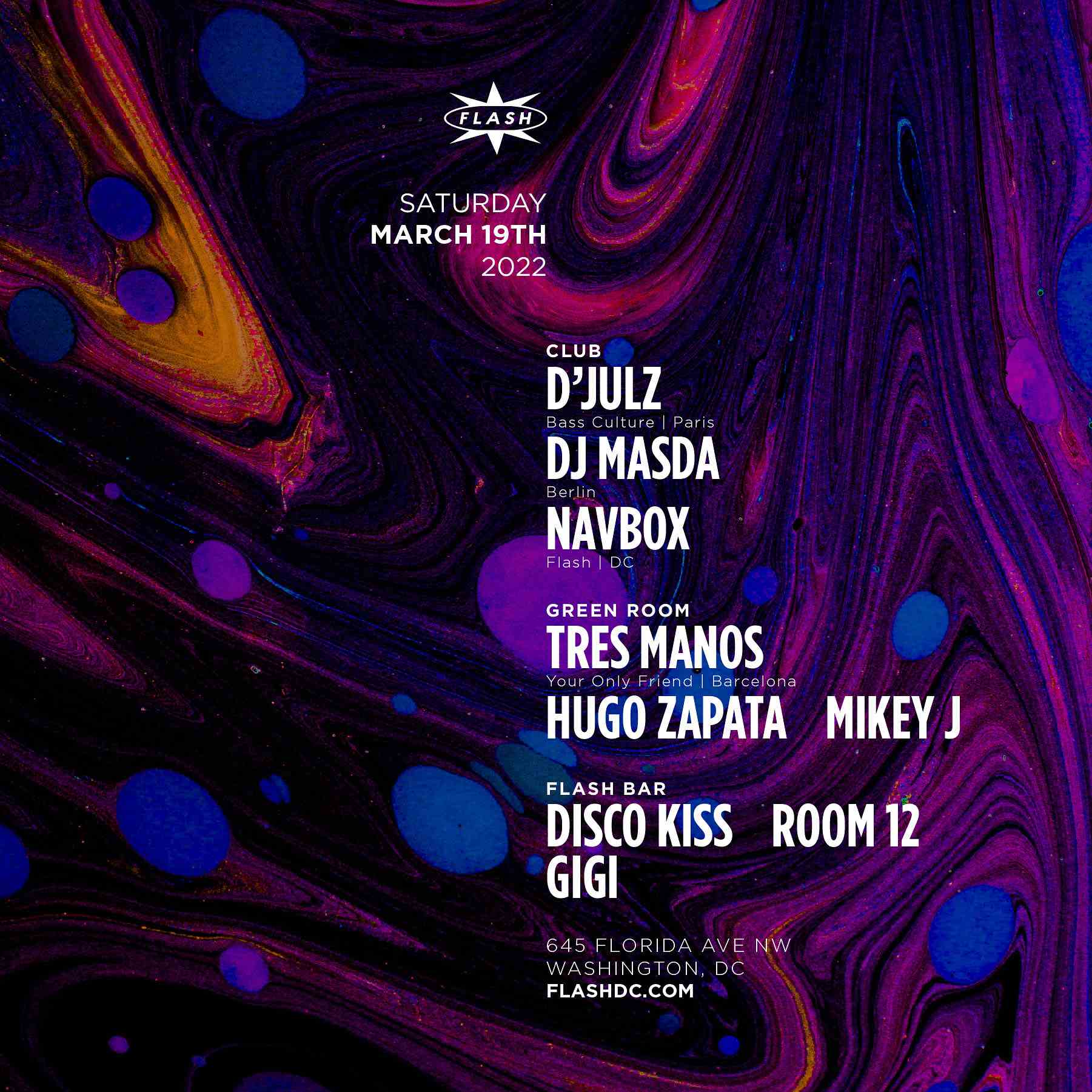 D’JULZ - DJ MASDA - Navbox at Flash on Saturday, March 19, 2022