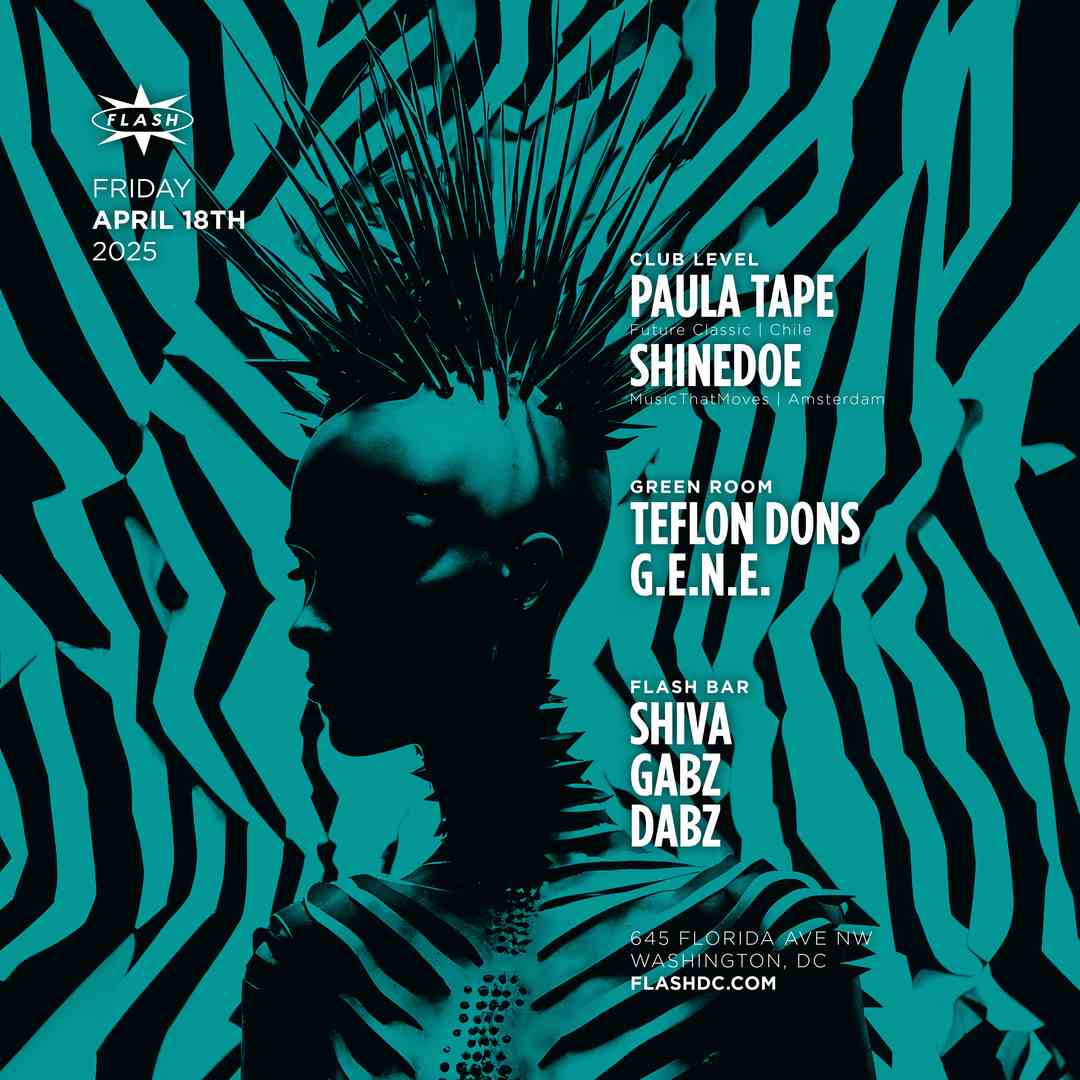 Paula Tape - Shinedoe event flyer