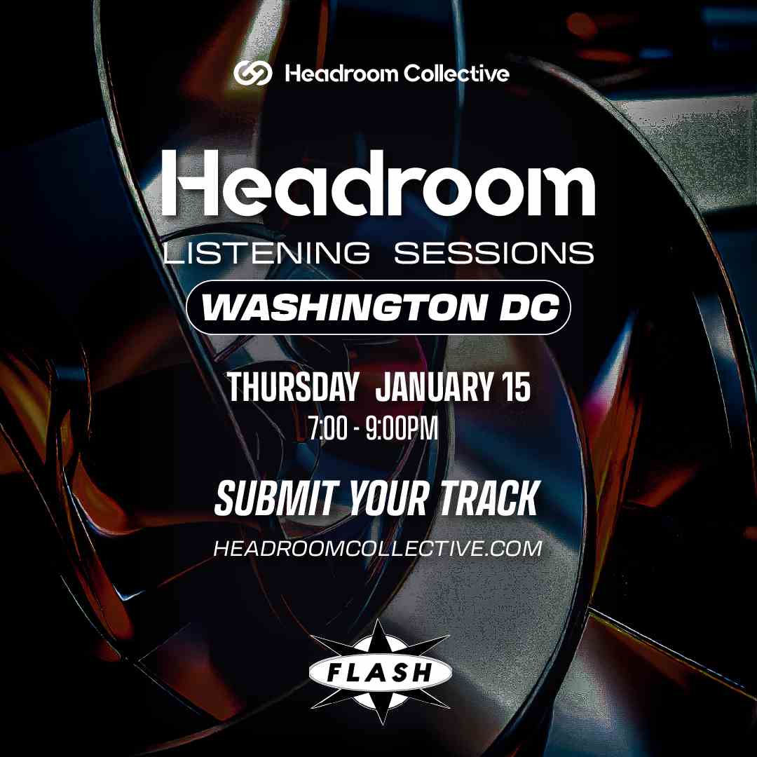 Headroom Listening Sessions event flyer
