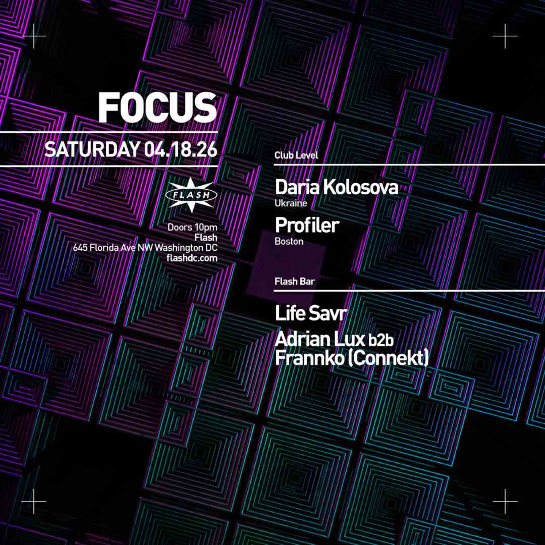 FOCUS: Daria Kolosova event flyer