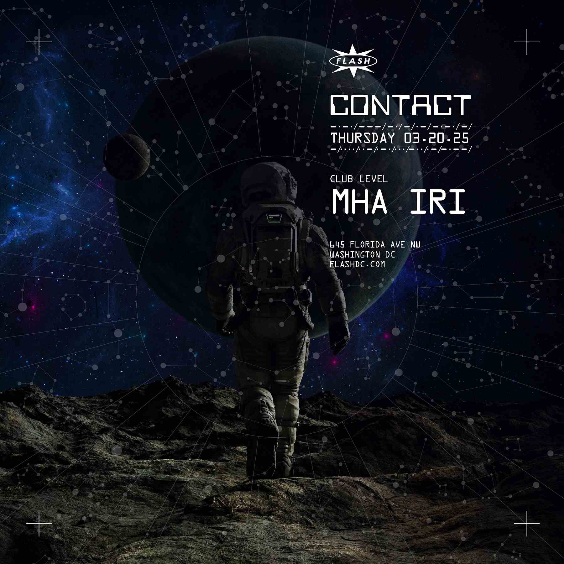 CONTACT: Mha Iri event flyer