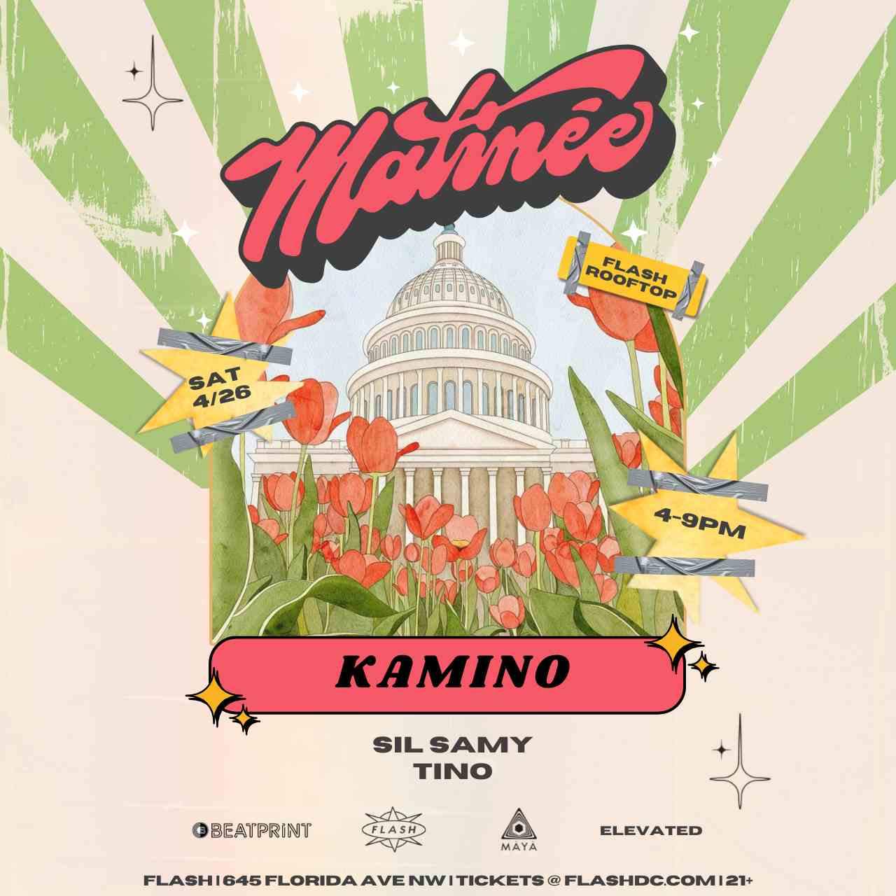 Matinée: KAMINO - Sil Samy - Tino event flyer