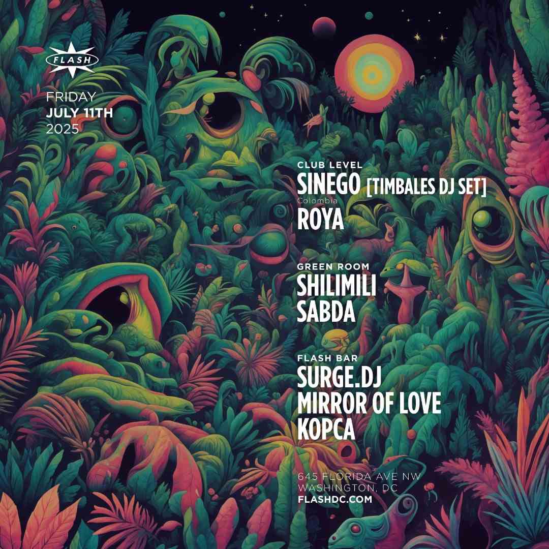 Sinego event flyer
