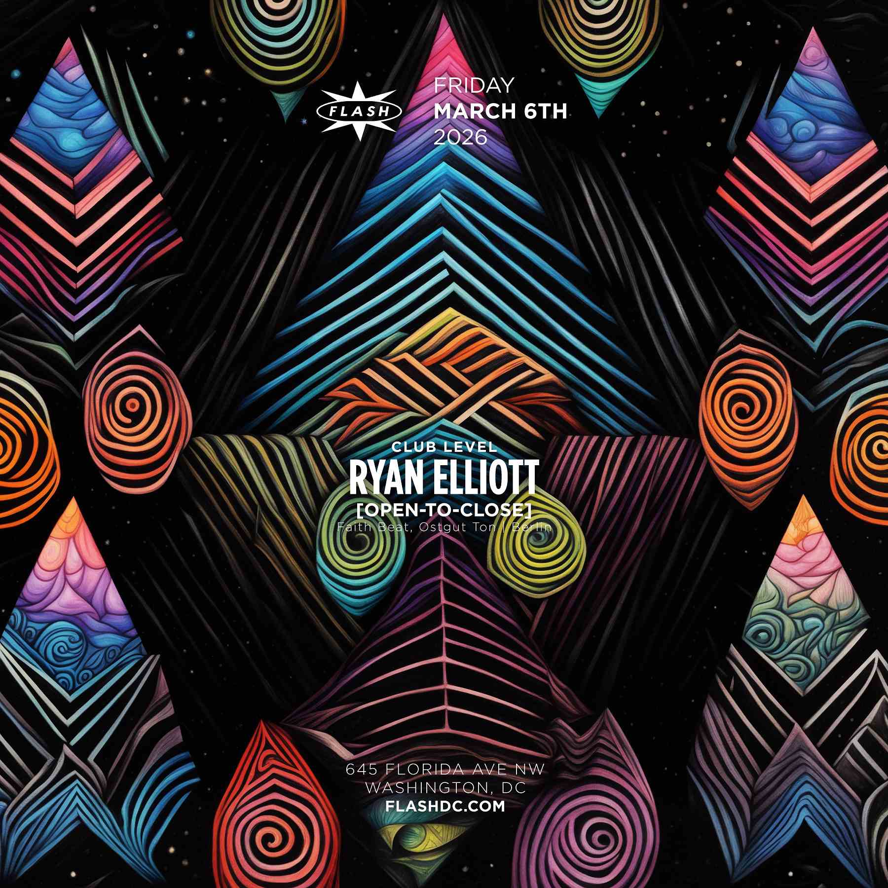 Ryan Elliott [open-to-close] event flyer