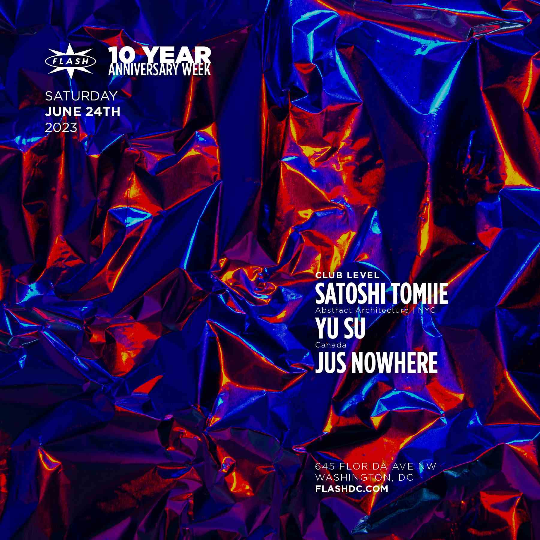 Satoshi Tomiie - Yu Su event flyer