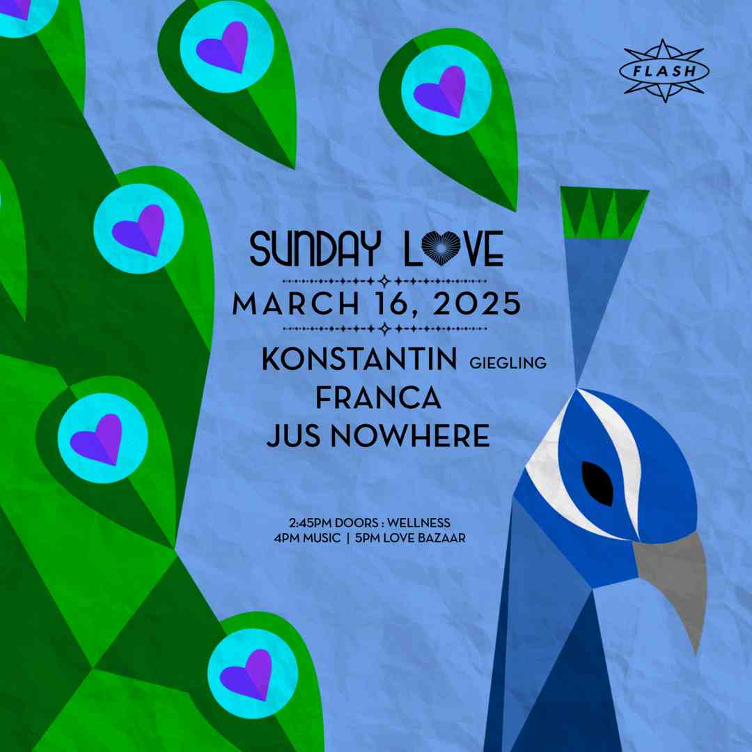 Sunday Love: Konstantin (Giegling) - Franca - Jus Nowhere event flyer