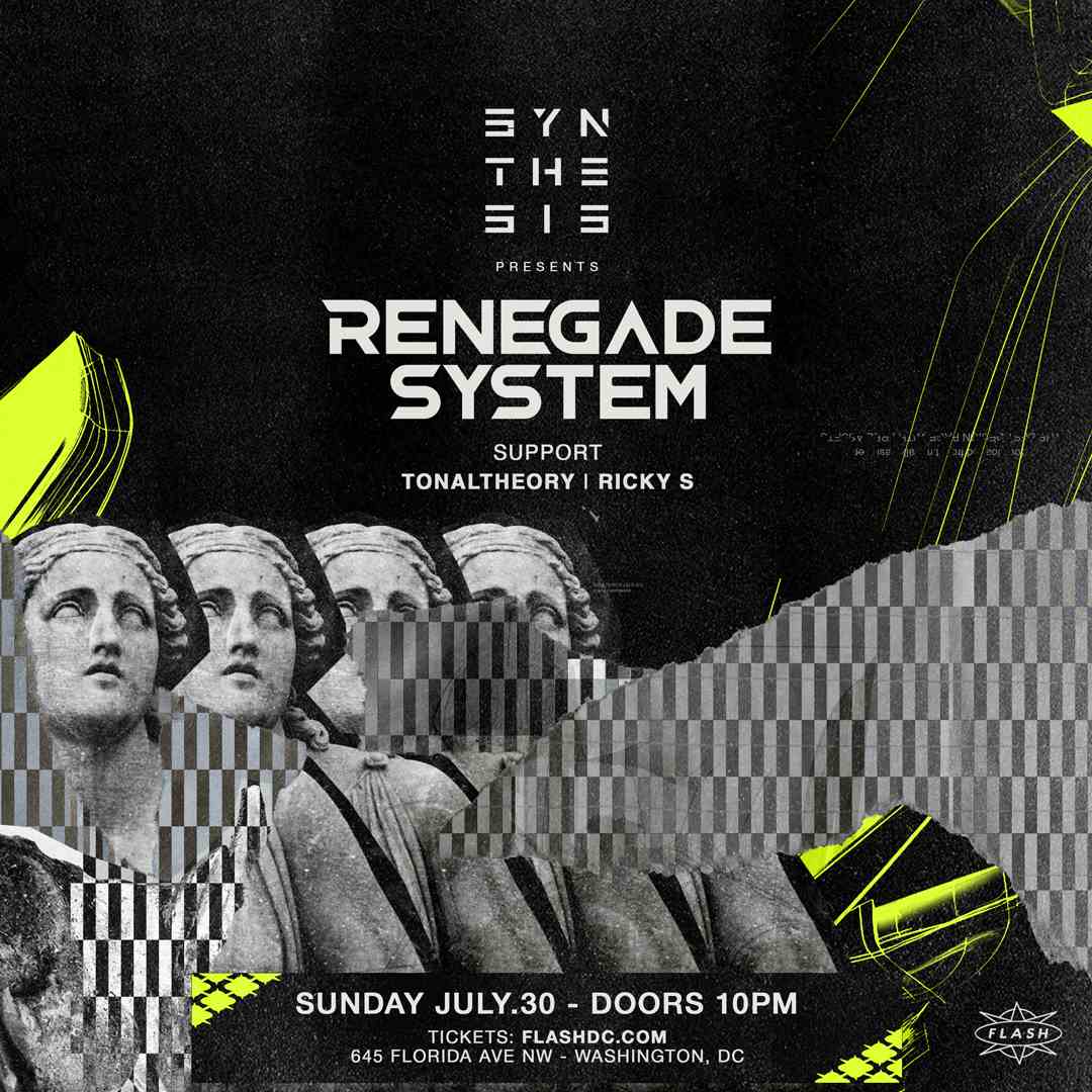 Synthesis presents Renegade System event flyer