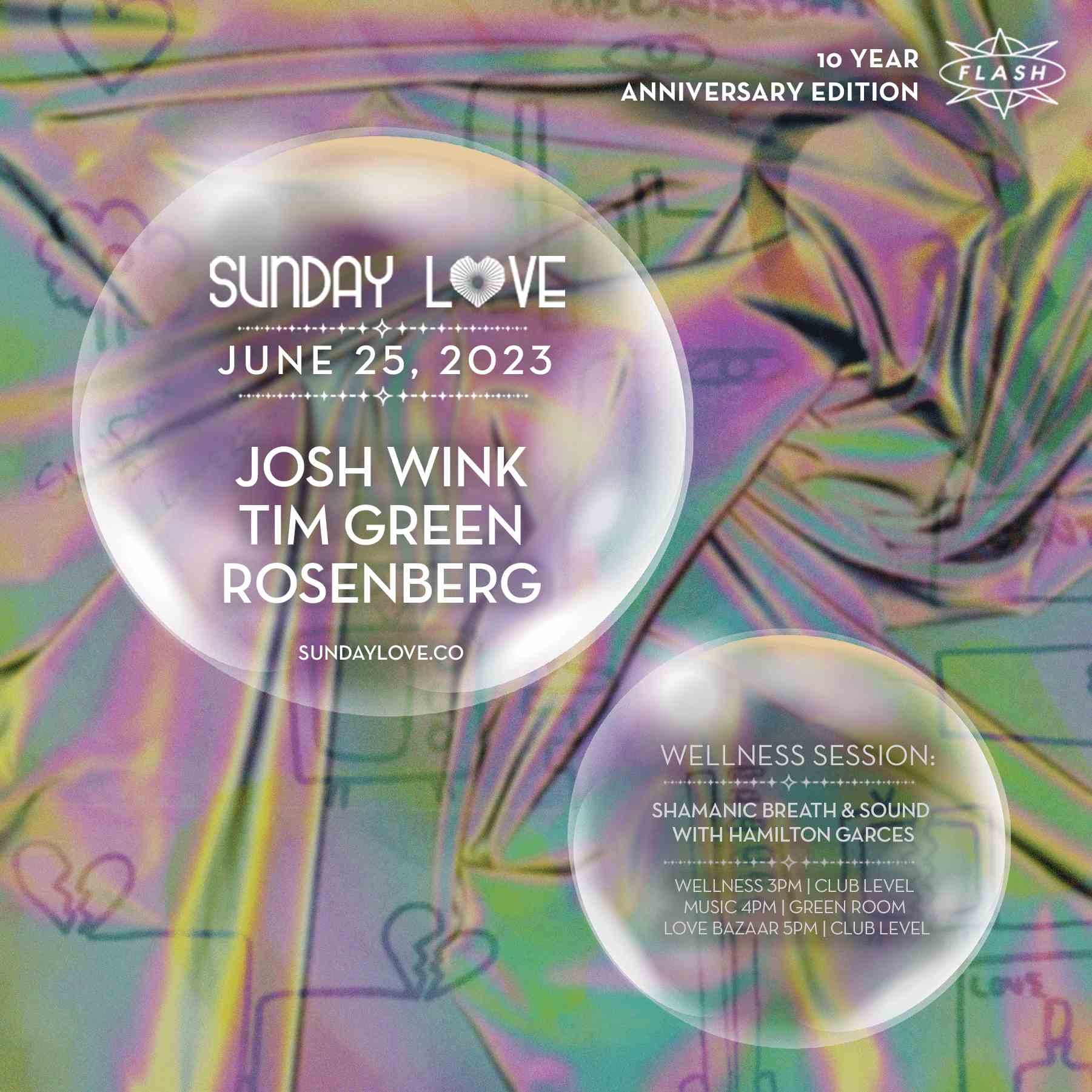 Event image for Sunday Love: Josh Wink - Tim Green - Rosenberg