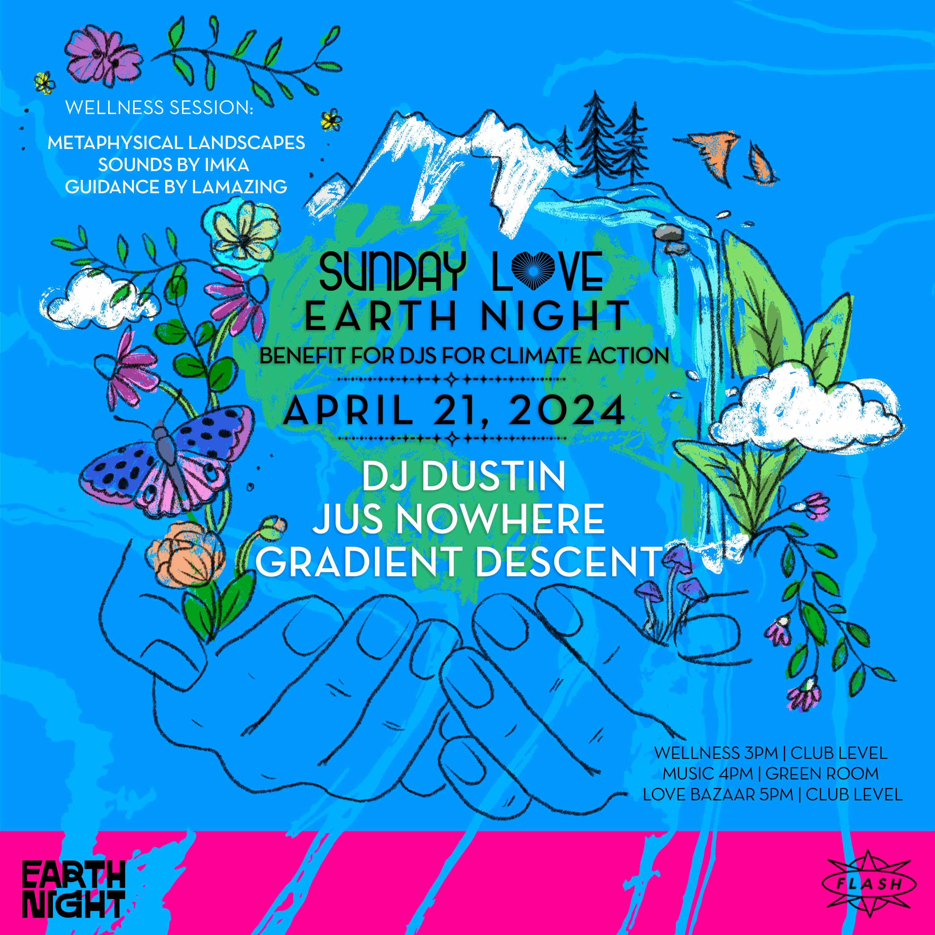 Sunday Love Earth Night: DJ Dustin (Giegling) event flyer