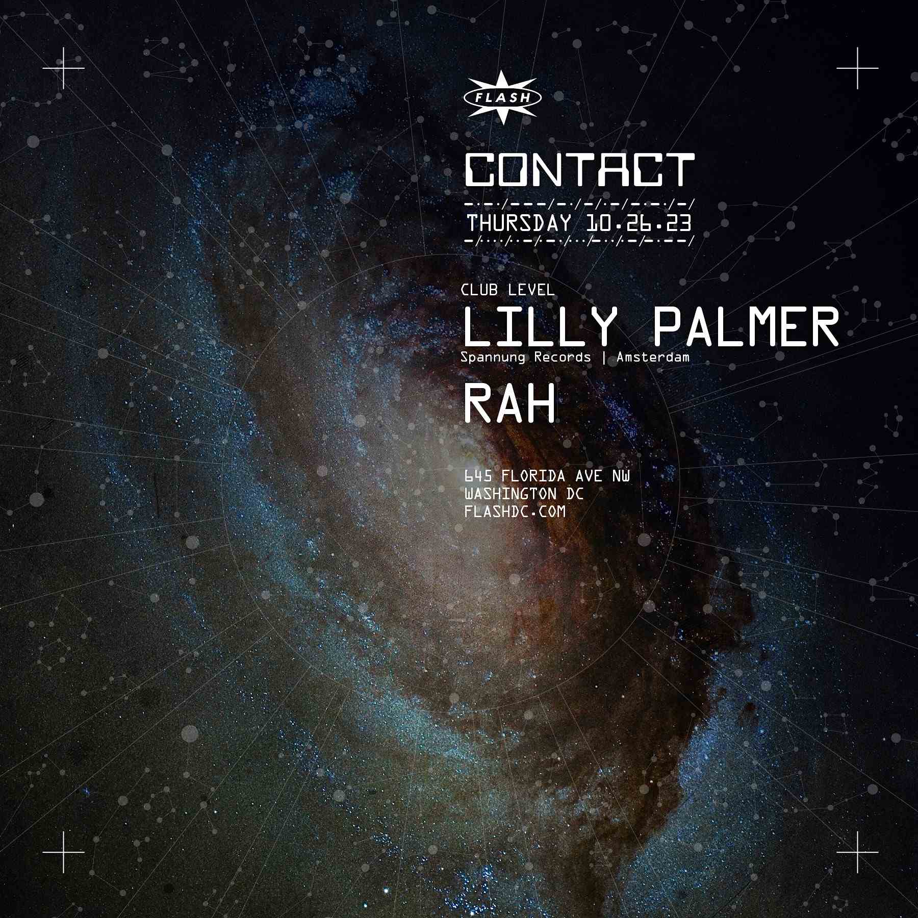 CONTACT: Lilly Palmer event flyer