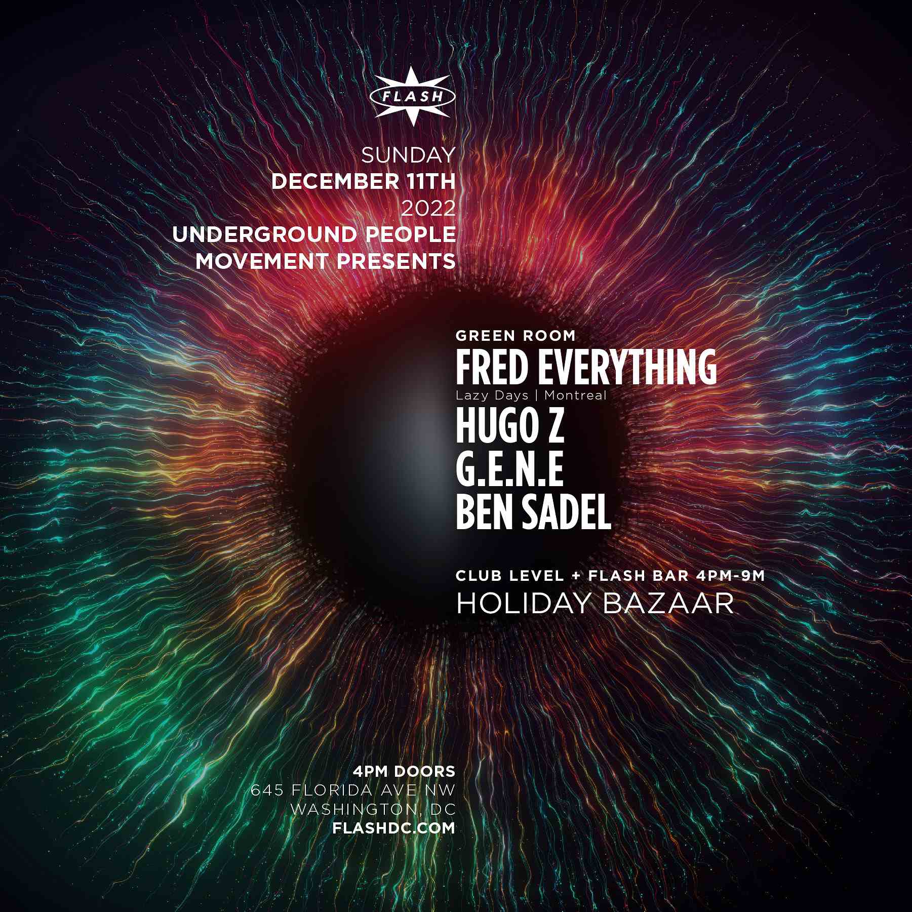 Underground People Movement presents Fred Everything - Hugo Z - G.E.N.E - Ben Sadel event thumbnail