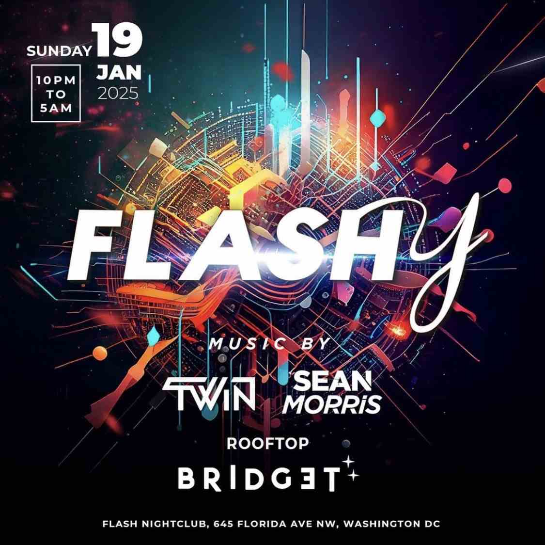 Flashy! event flyer