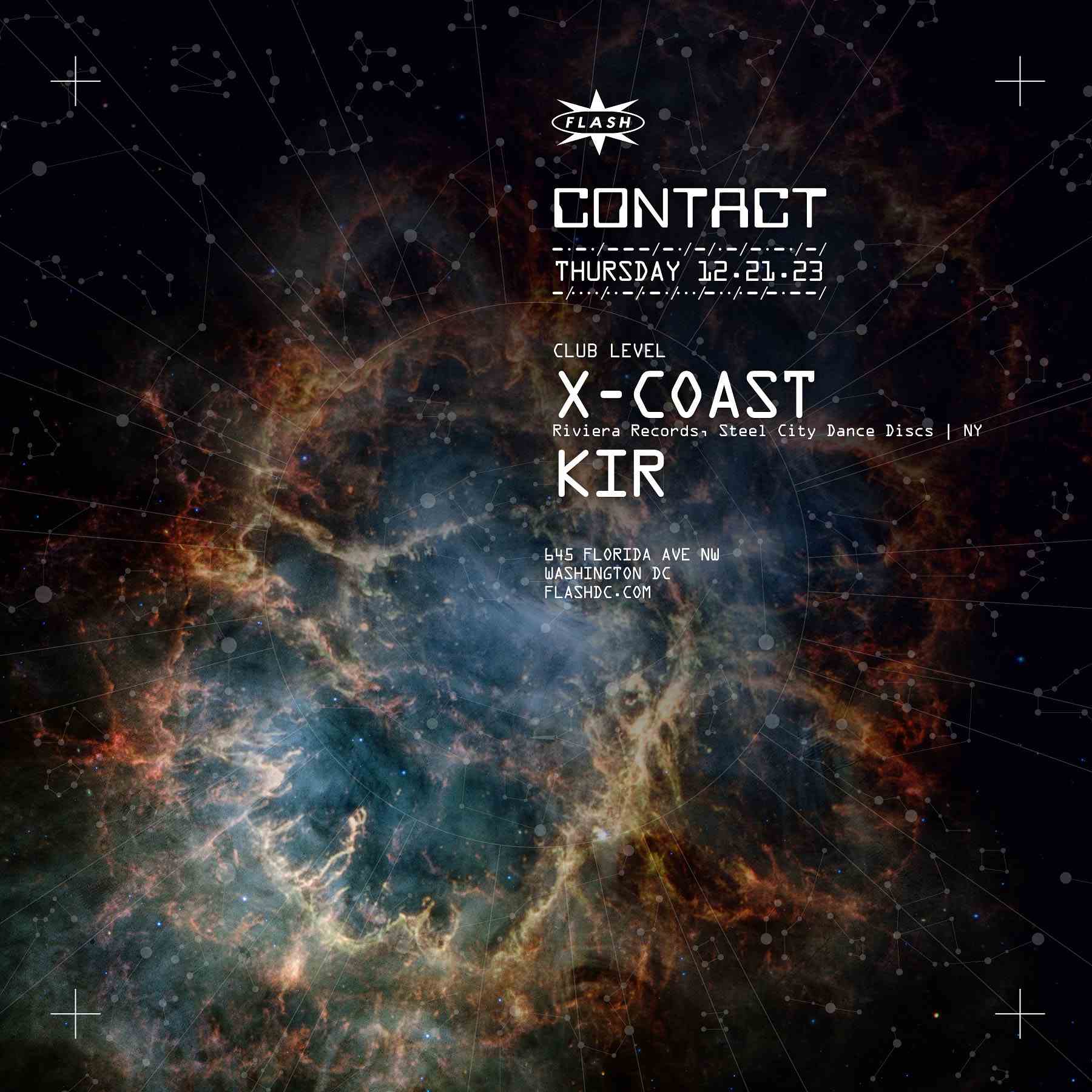 CONTACT: X-Coast event flyer