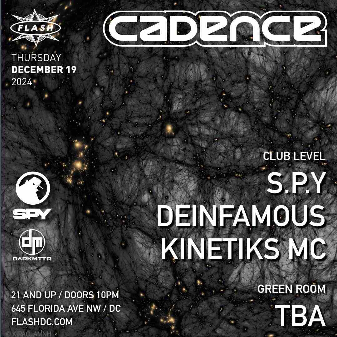 Cadence presents: S.P.Y event flyer