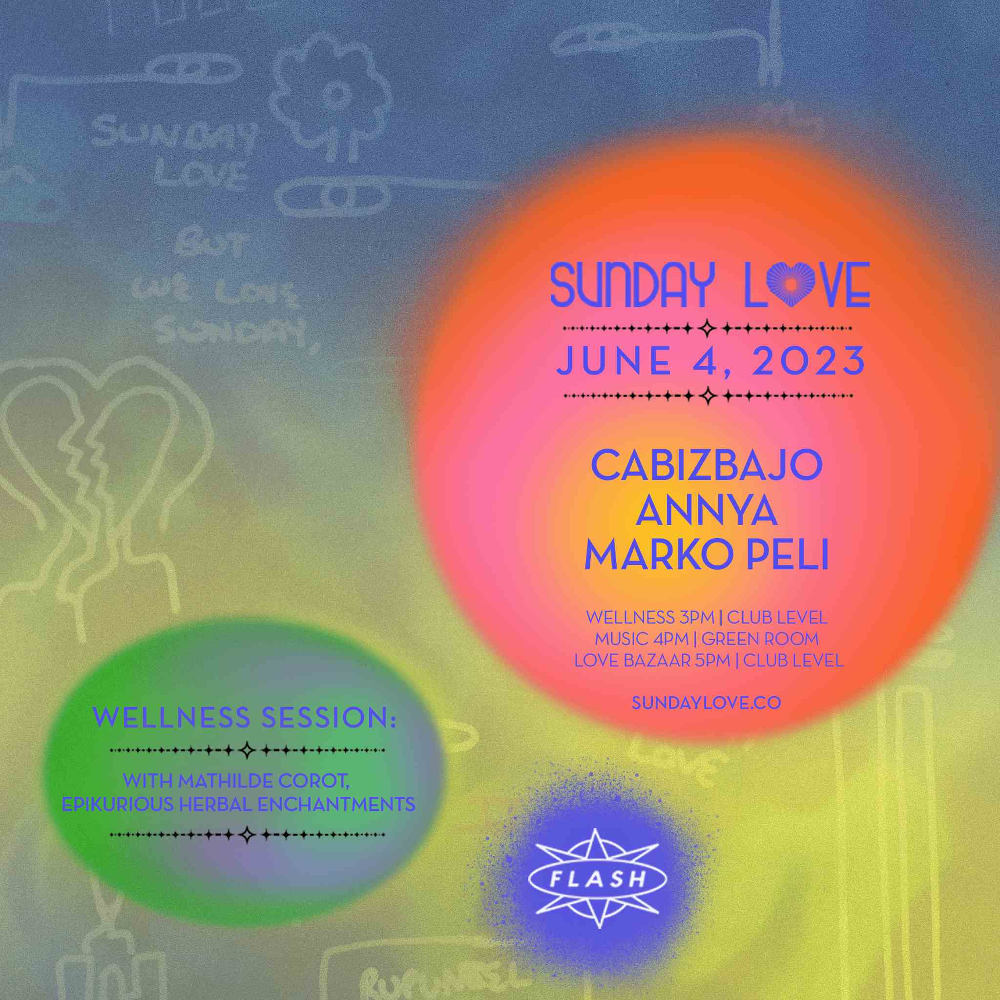 Event image for Sunday Love: Cabizbajo - ANNYA - Marko Peli