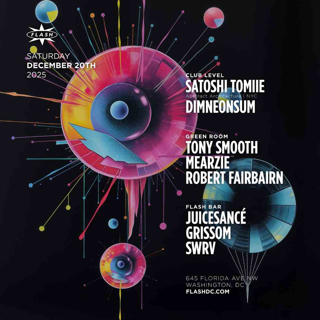 Satoshi Tomiie event flyer