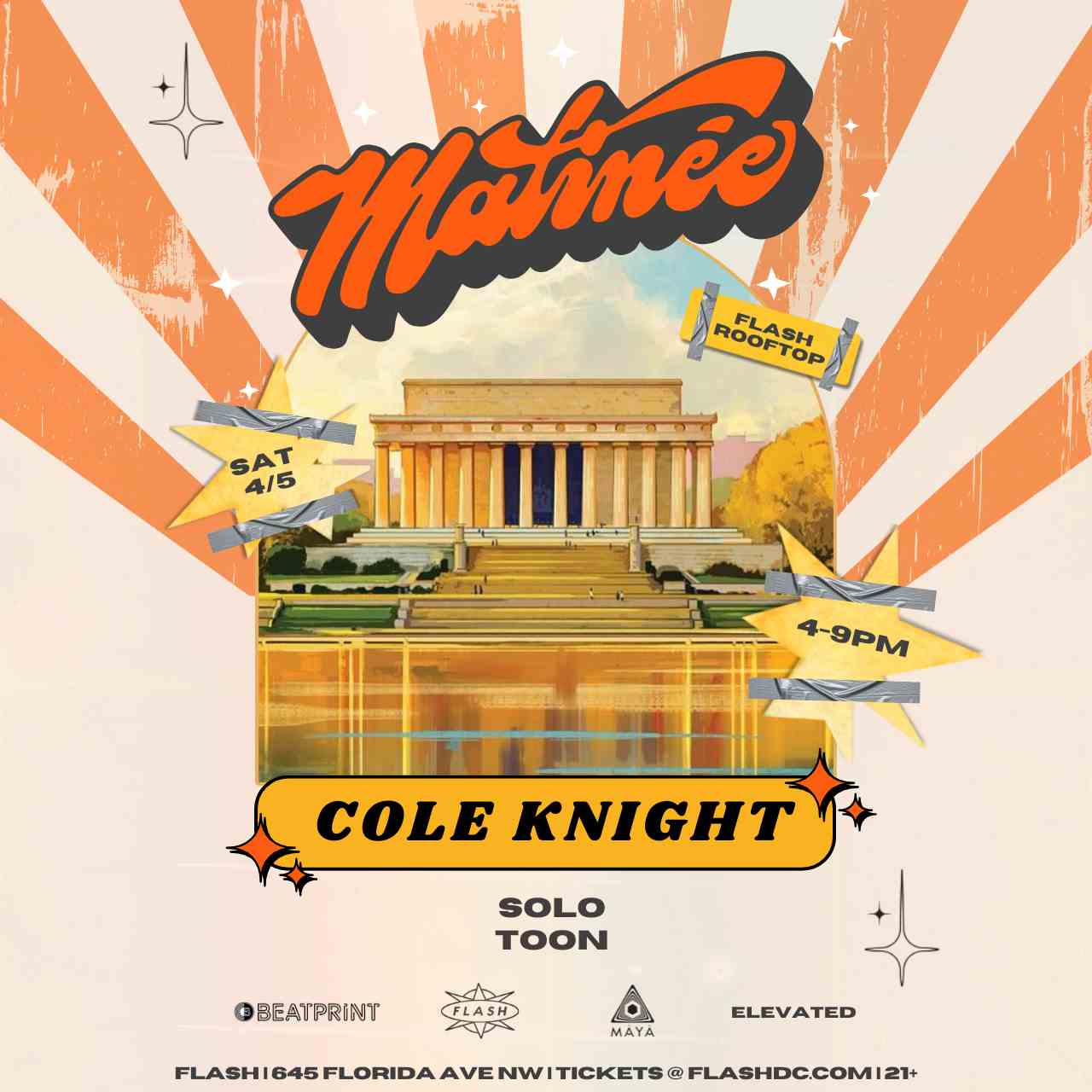 Matinée: COLE KNIGHT - Solo - Toon event flyer