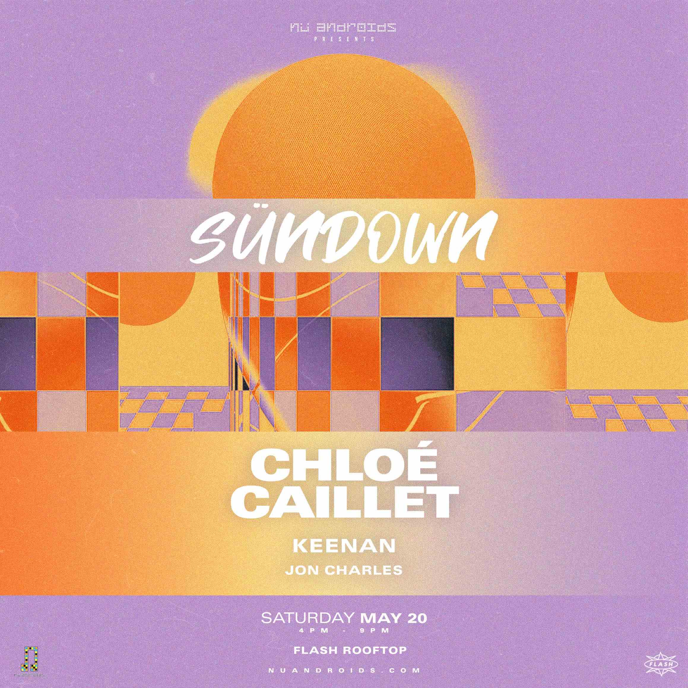 Nü Androids Presents SünDown: Chloé Caillet (21+) event flyer