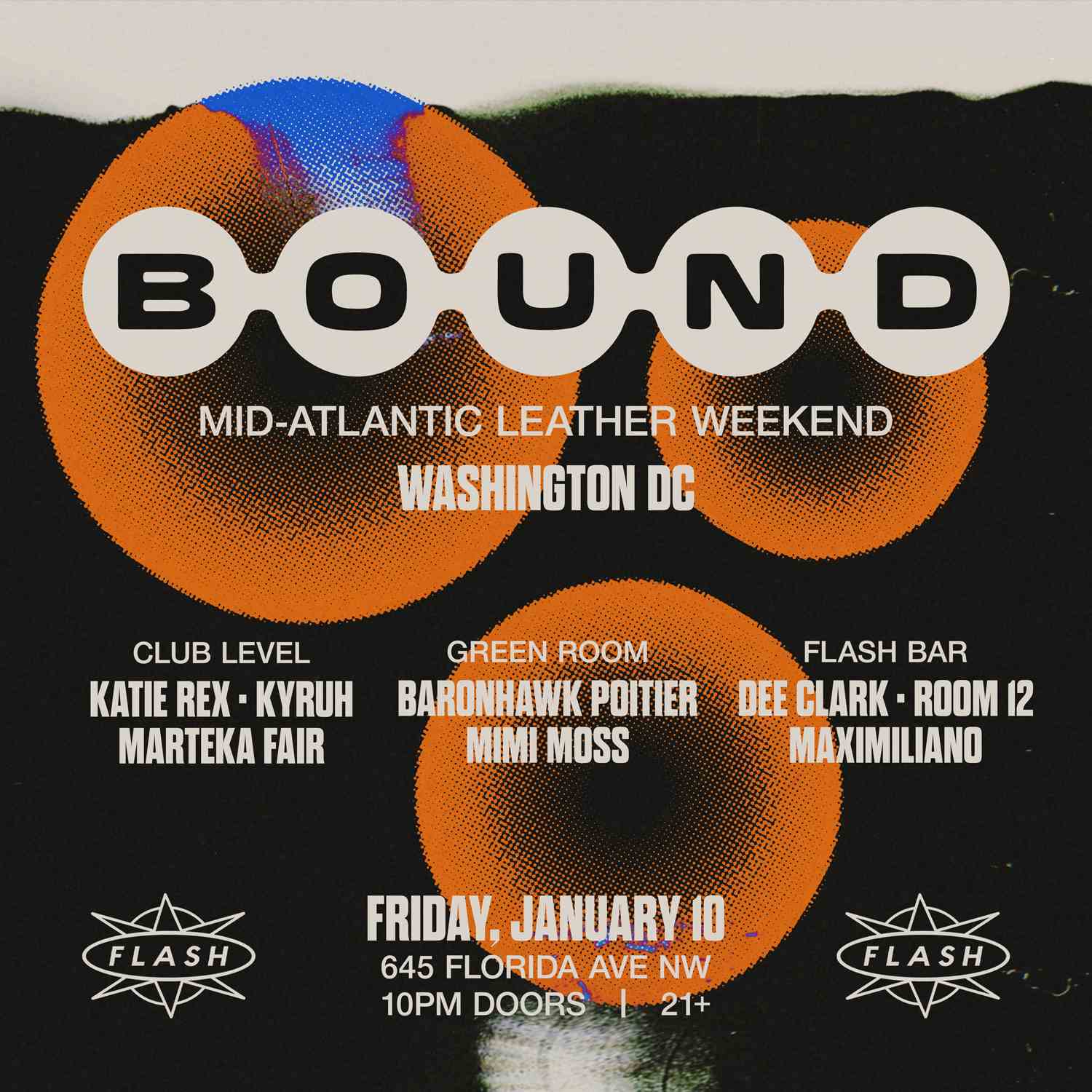 BOUND: Katie Rex - Kyruh - Marteka Fair event flyer