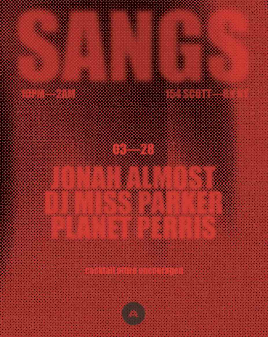 Jonah Almost x DJ Miss Parker x Planet Perris event flyer